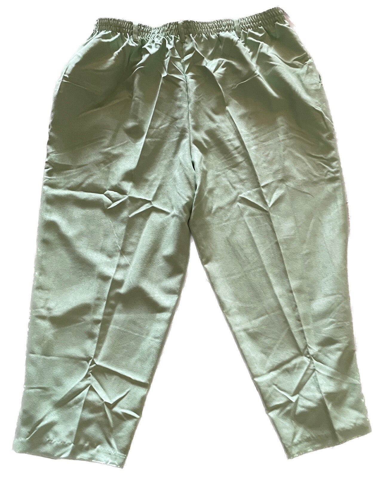 MAGGIE SWEET New Mint Green Velveteen Elastic Waist Pants, Size 3X Petite2