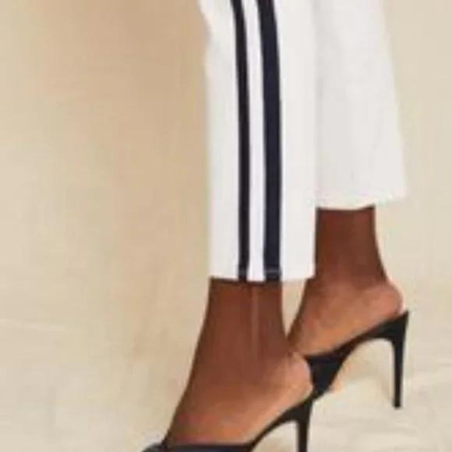 MOTHER New The Looker Ankle Glass Slipper Racer White and Navy Jeans, Size 245