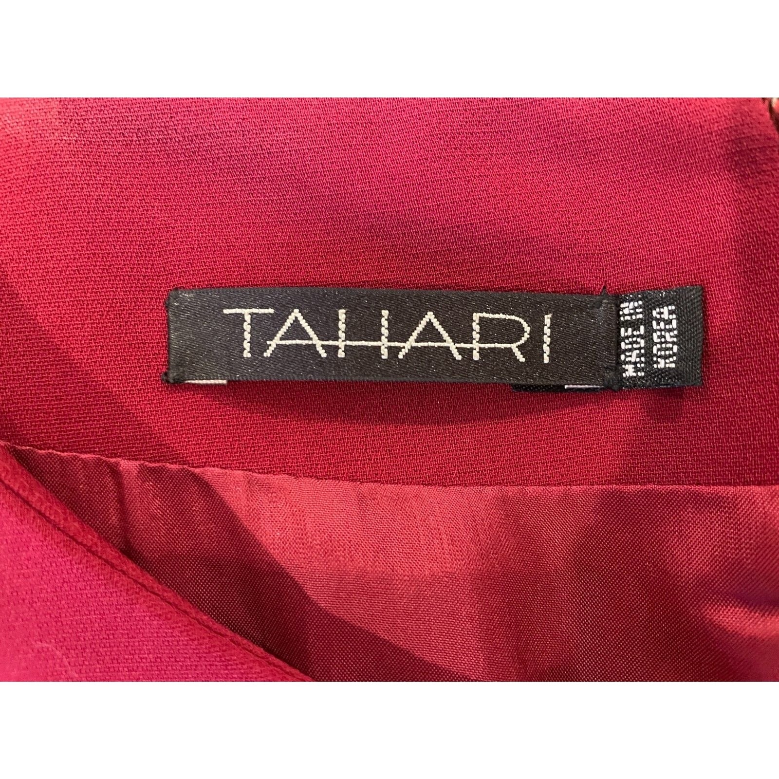 TARAHI NWOT Deep Red Long Sleeve Fitted Pencil Dress, Size 67