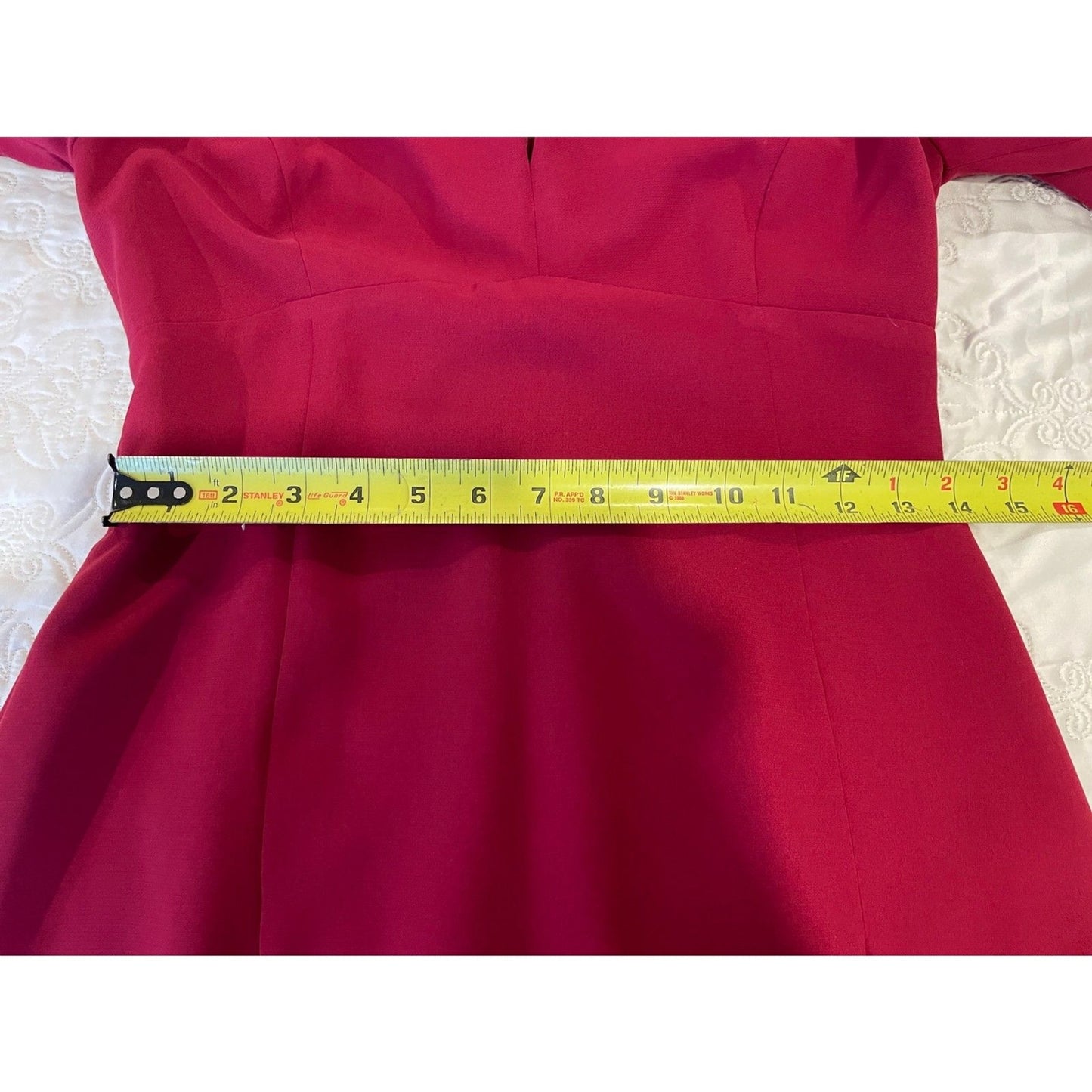 TARAHI NWOT Deep Red Long Sleeve Fitted Pencil Dress, Size 613