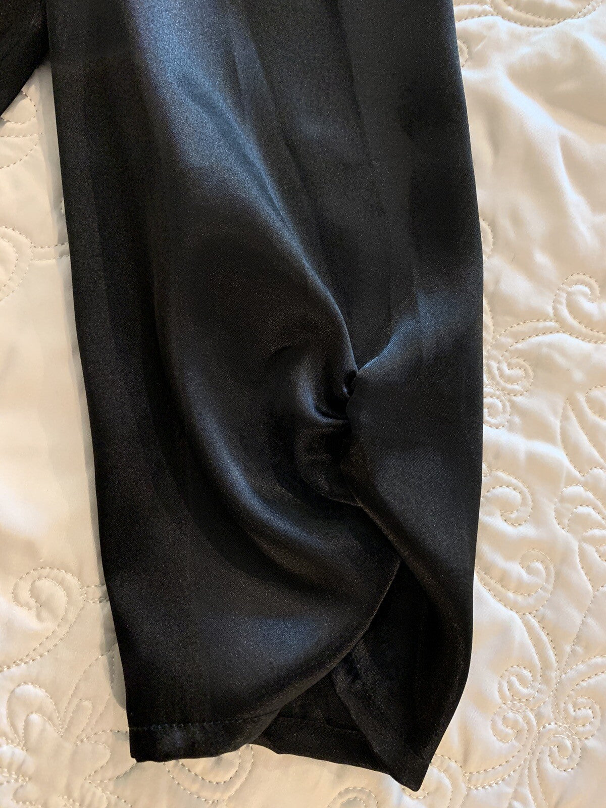 PANTOLOGY Black Blouse w/Mirror-like Buttons3