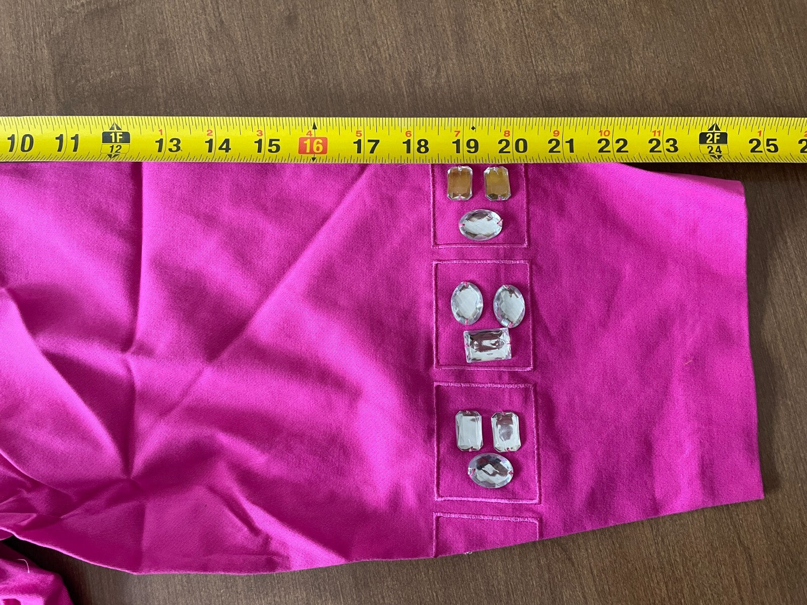 MAGGIE SWEET New Women's Pink Cotton Jacket with Jewels, Size 4X10