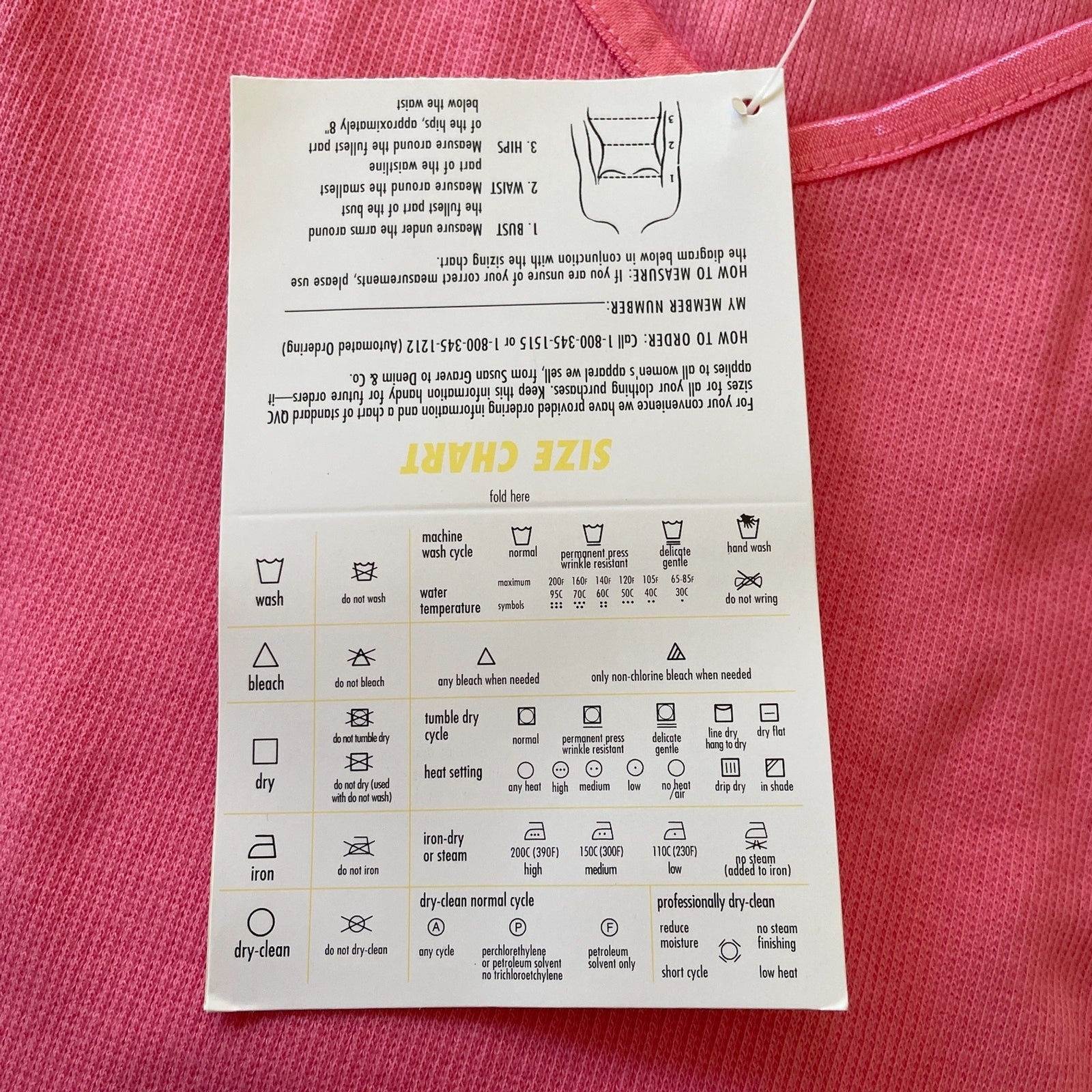 DENIM & CO New Pink 3/4 Sleeve V-Neck Sweater, Size 3X8
