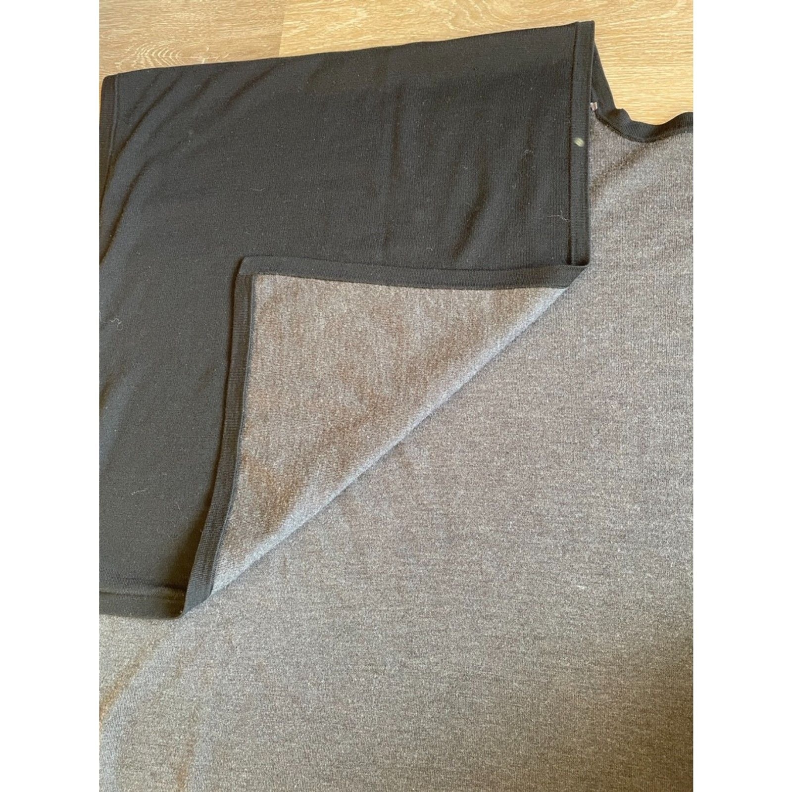 Beautiful black and Gray Reversible Wrap7