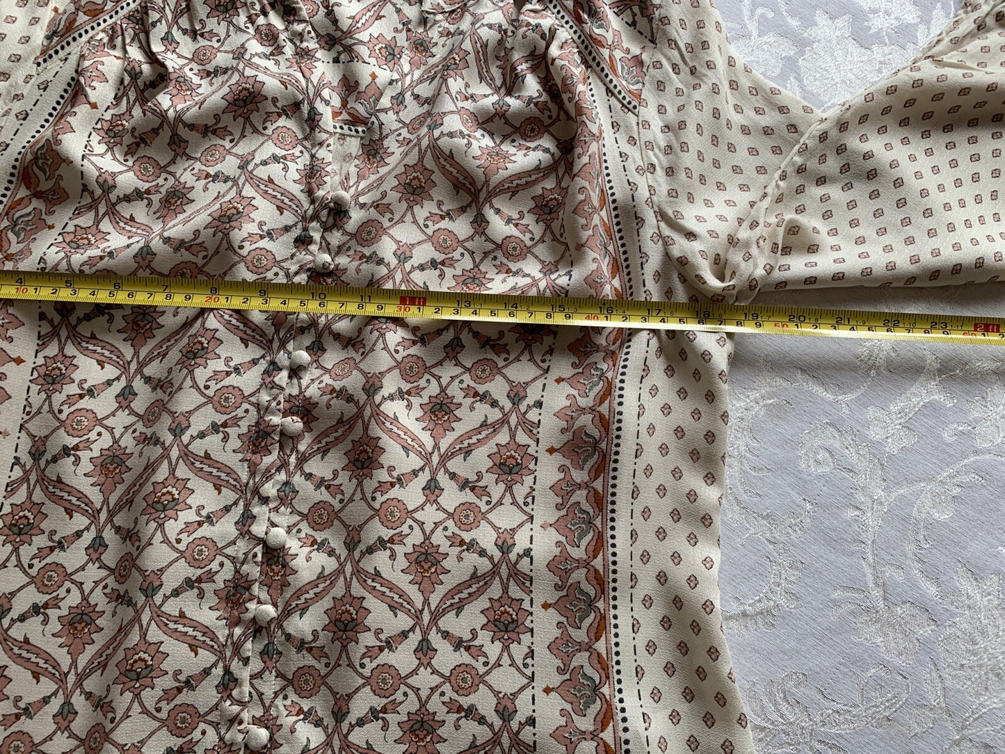 LUCKY BRAND Peasant Print Pullover Blouse5
