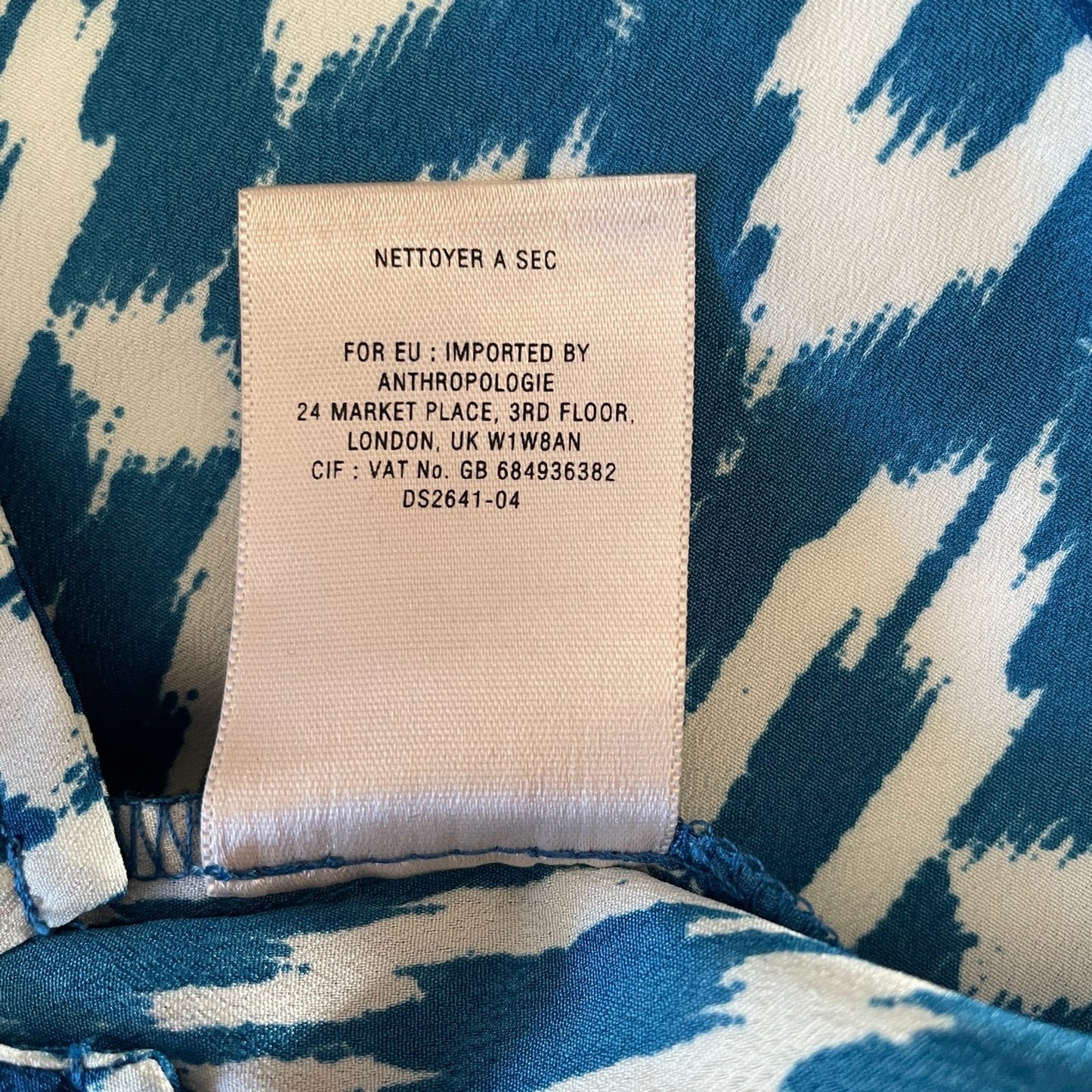 MAEVE Anthropologie Blue and White Aztec Shirt Dress, Size Small8