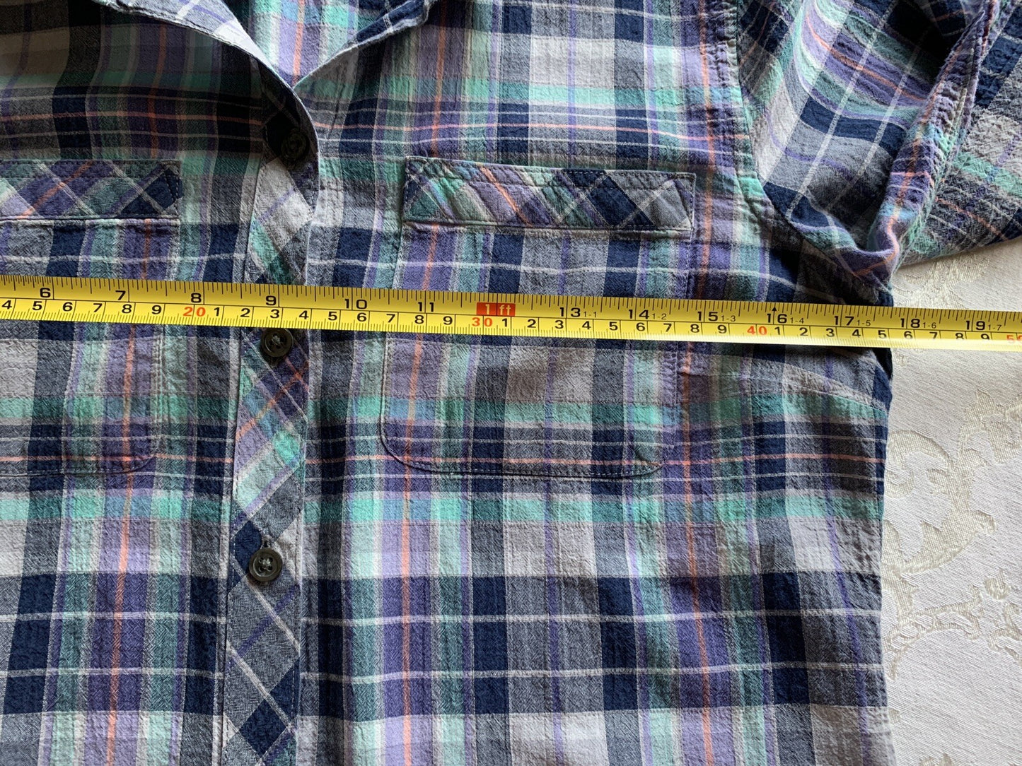 EDDIE BAUER Plaid Long Sleeve Button Down Shirt6