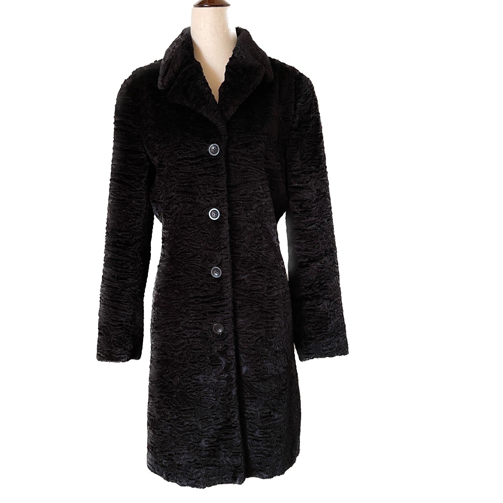 BEBE Women's Black Crushed Velvet Trench Coat, Size Small0