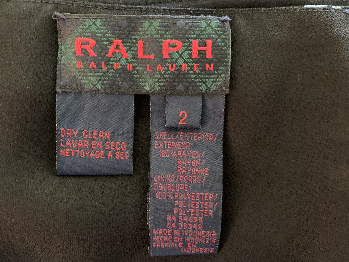 RALPH LAUREN Black & Floral Ruffle Skirt, Size 22