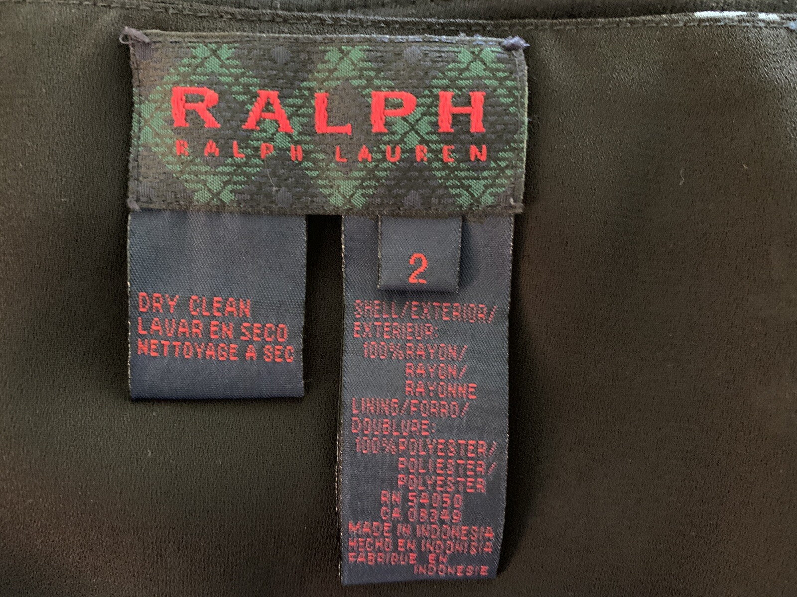 RALPH LAUREN Black & Floral Ruffle Skirt, Size 22