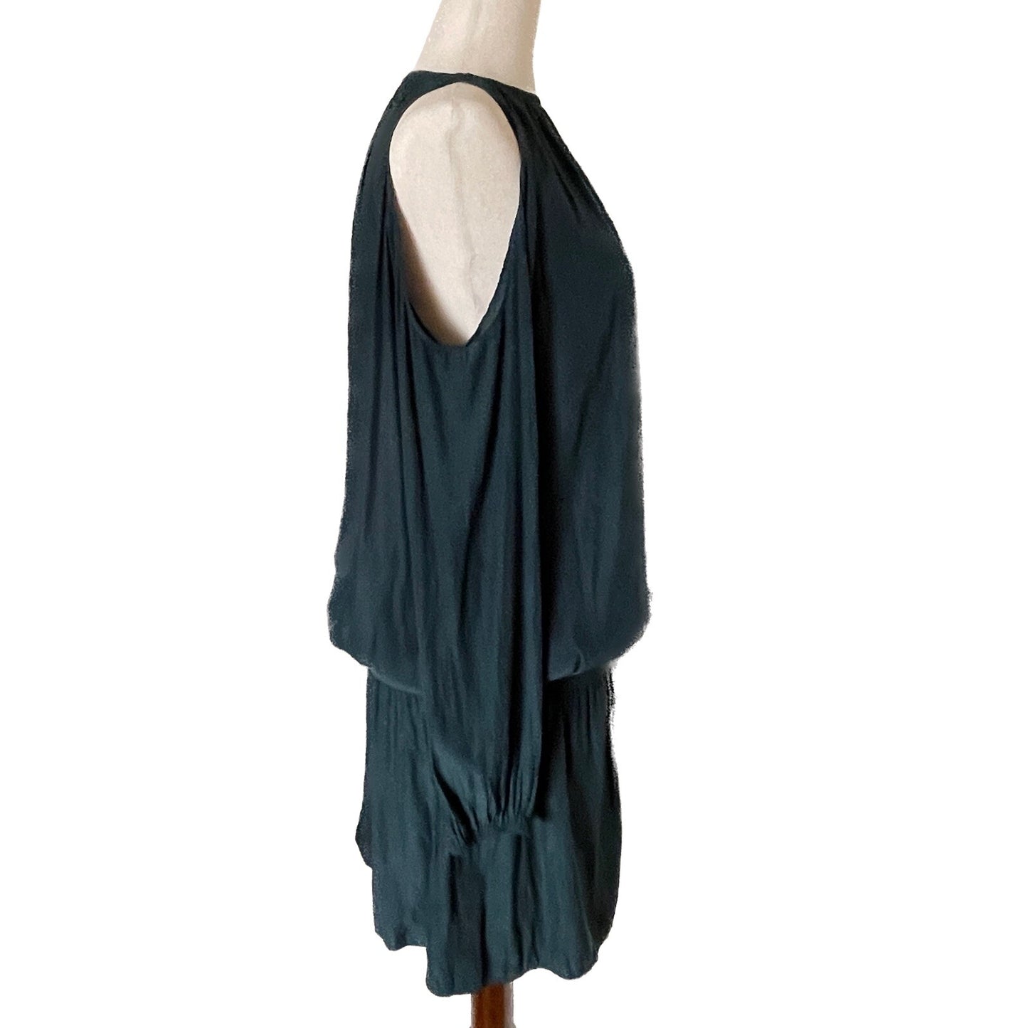 RAMY BROOK NWOT Lauren Spruce Green Cold Shoulder Long Sleeve Dress, Size Small 4