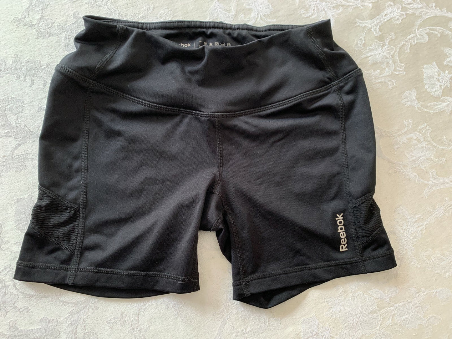 REEBOK Women's Black Shortie, Size XS0