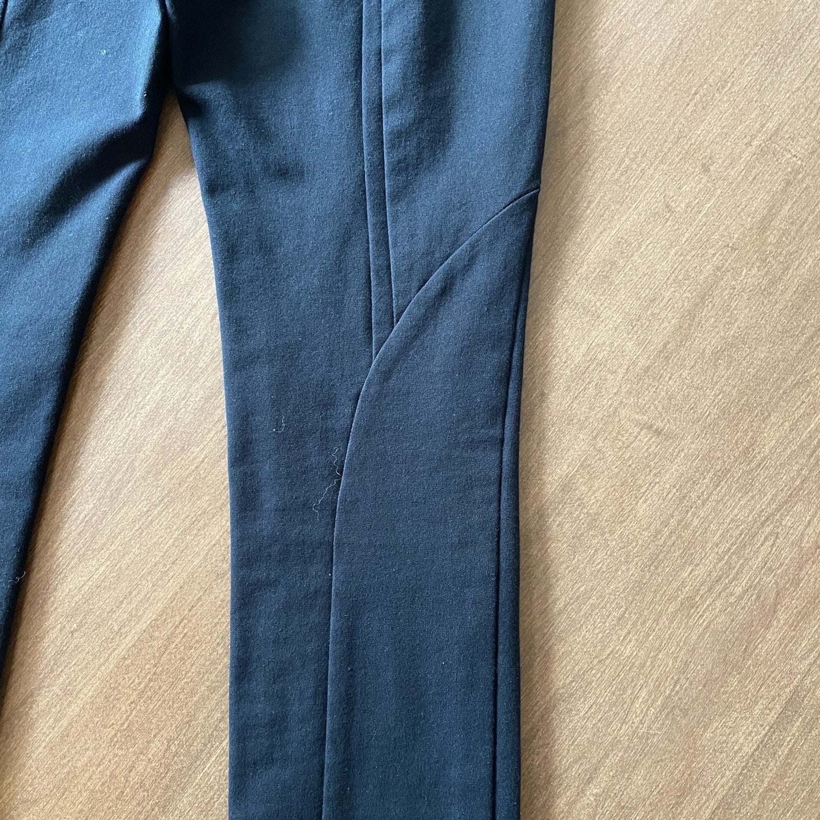 RAG & BONE NWOT Black Skinny Stretch Tuxedo Pants w/Leather Trim, Size 03