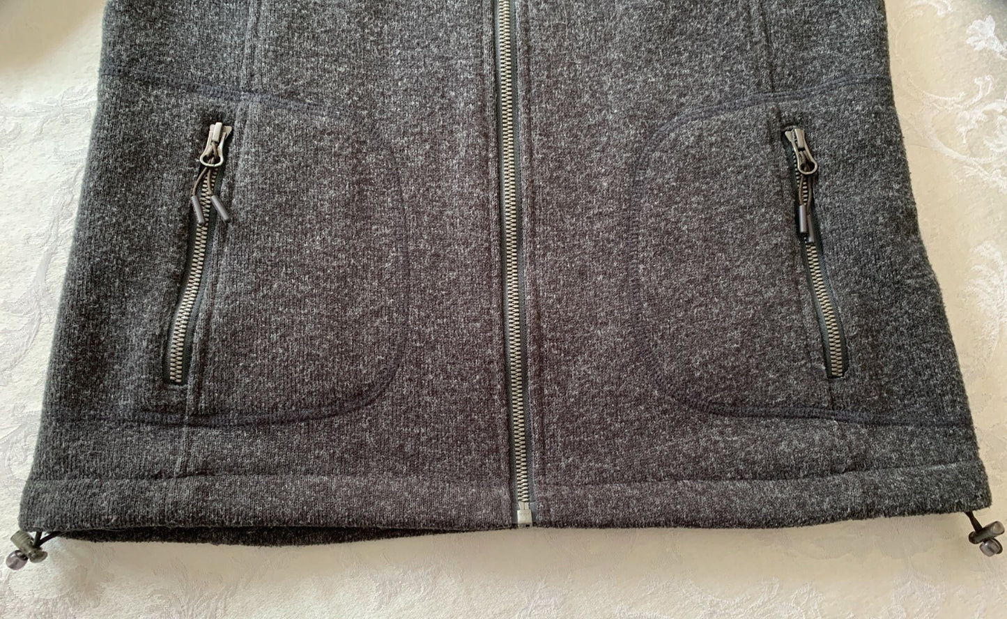 NEW BALANCE Women's Sweater Fleece Full Zip Gray Jacket, Medium2