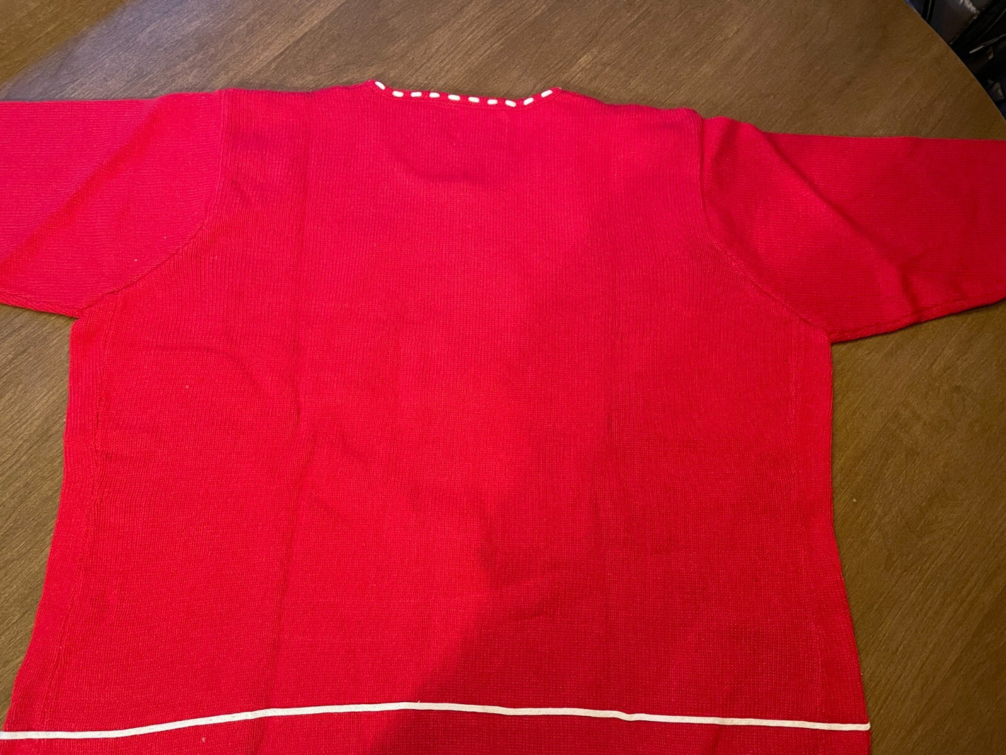 STORYBOOK KNITS NEW Nantucket Shore Red White Cardigan Cotton Sweater, Size 3X4