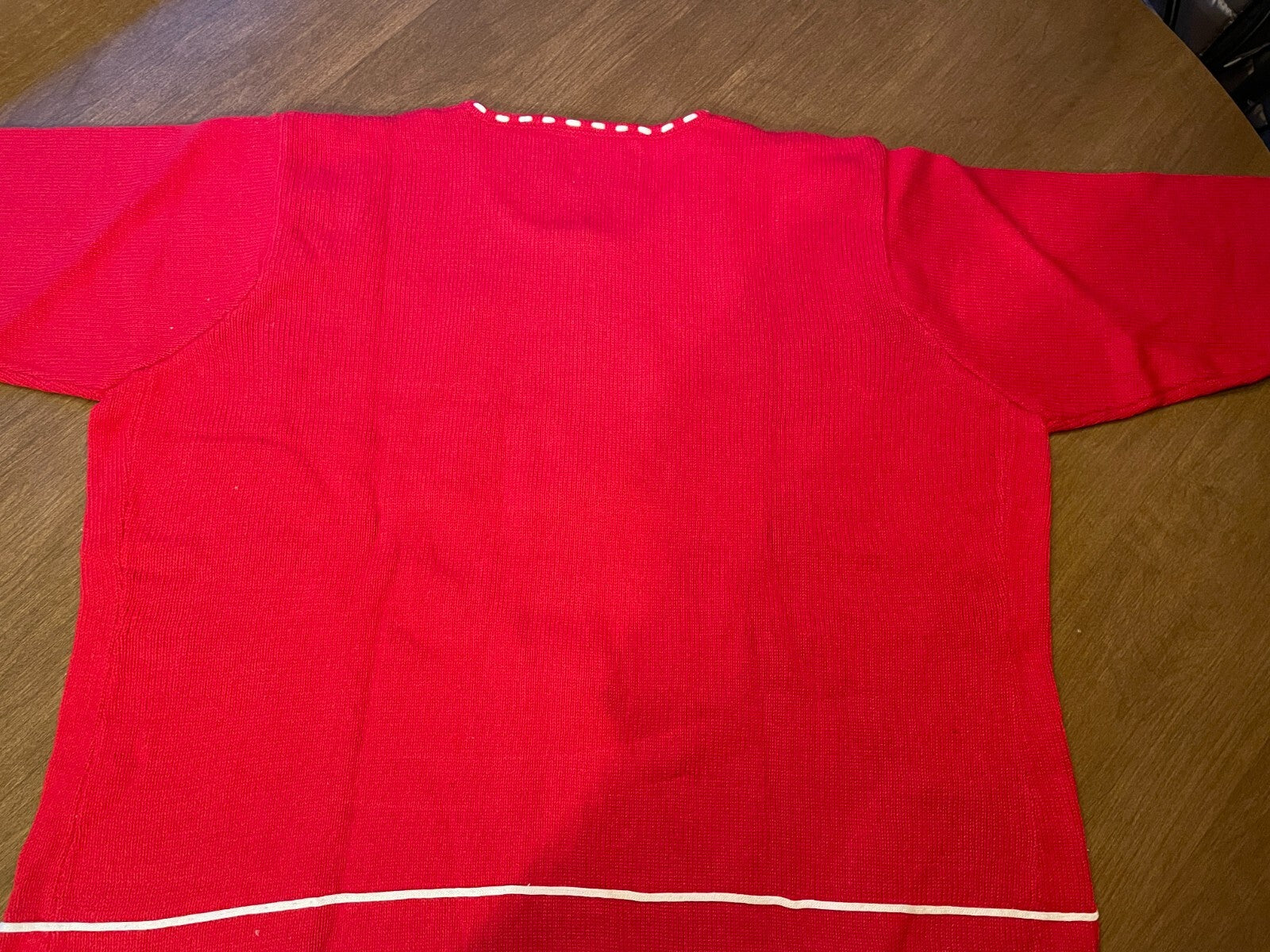 STORYBOOK KNITS NEW Nantucket Shore Red White Cardigan Cotton Sweater, Size 3X4