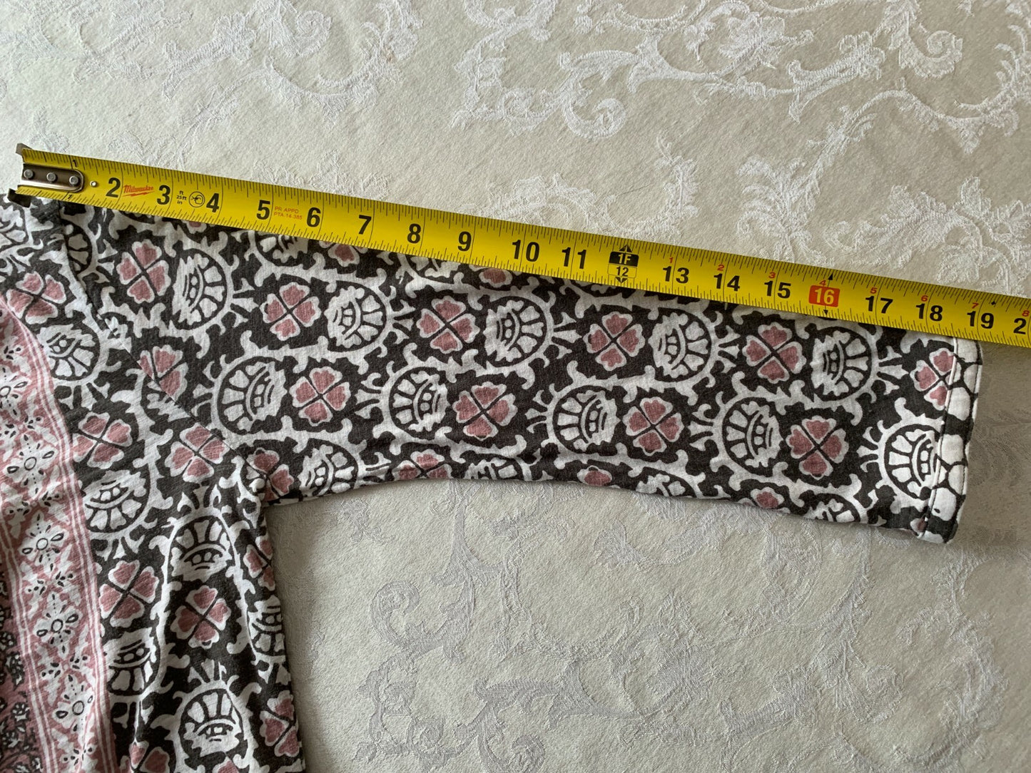 LUCKY BRAND Henley Boho Long Sleeve Print Jersey, Small7