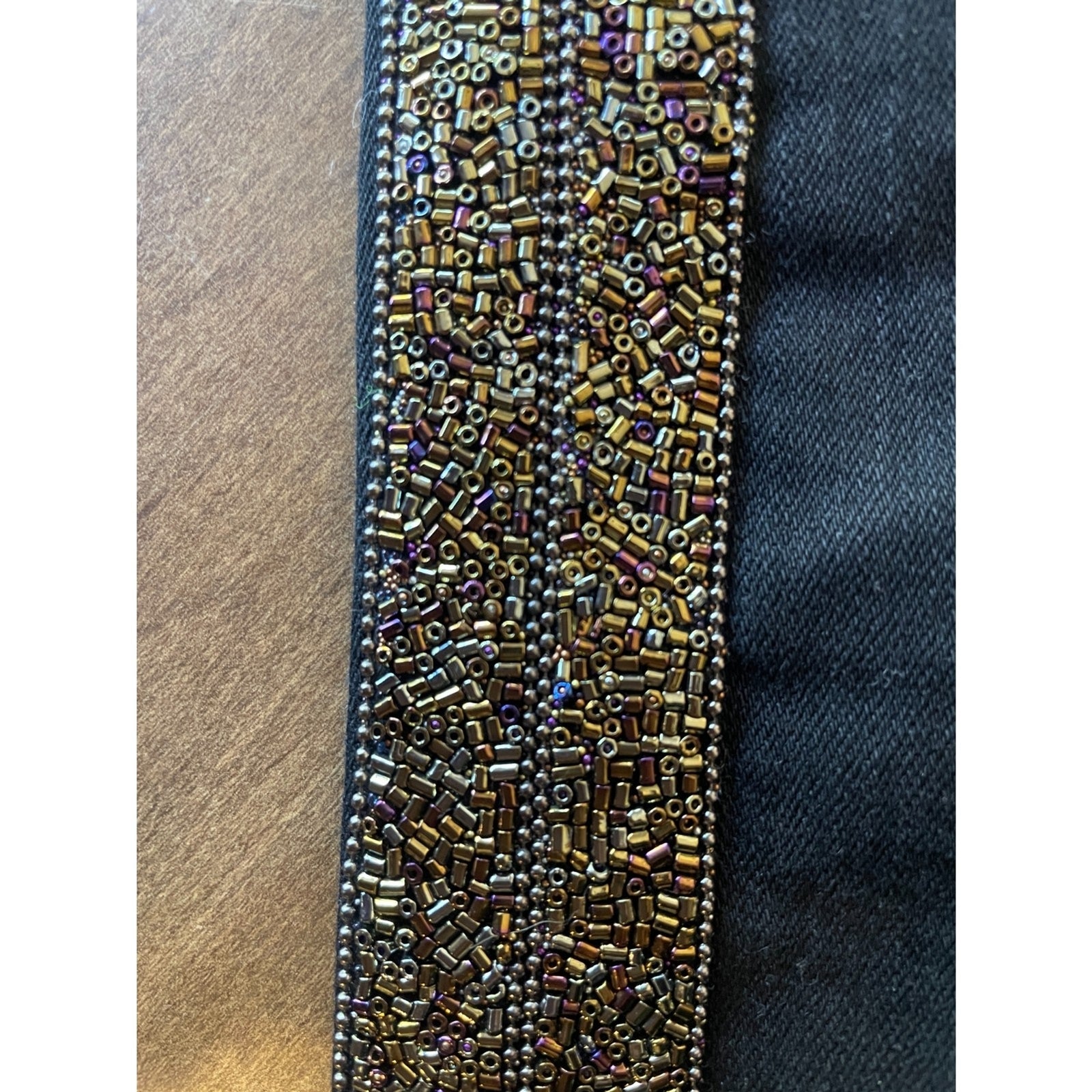 MOTHER New Black Guilty Flash Jeans with Tuxedo Sequin Beaded Stripe, Size 242