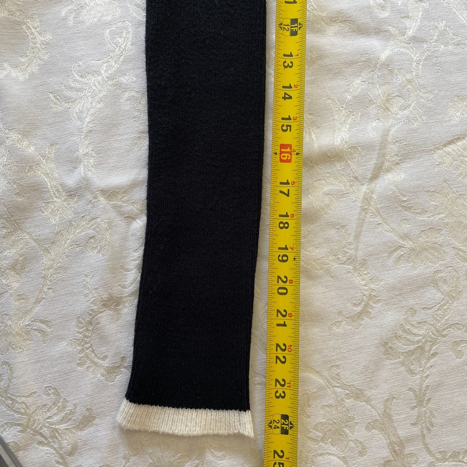 CYRUS New Off the Shoulder Black with White Trim Sweater, Size XS10