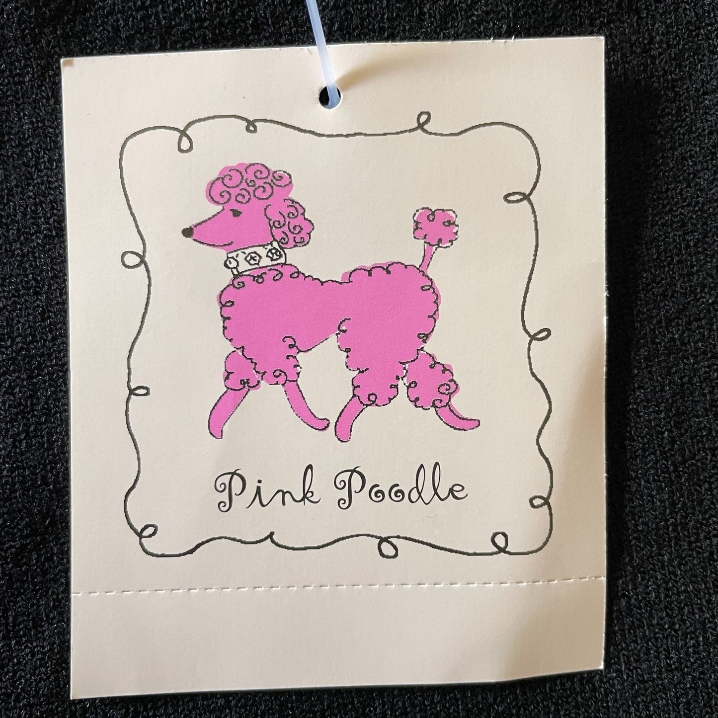 PINK POODLE New Black Sweater with Jeweled V-Neck Sweater, Size 3X6