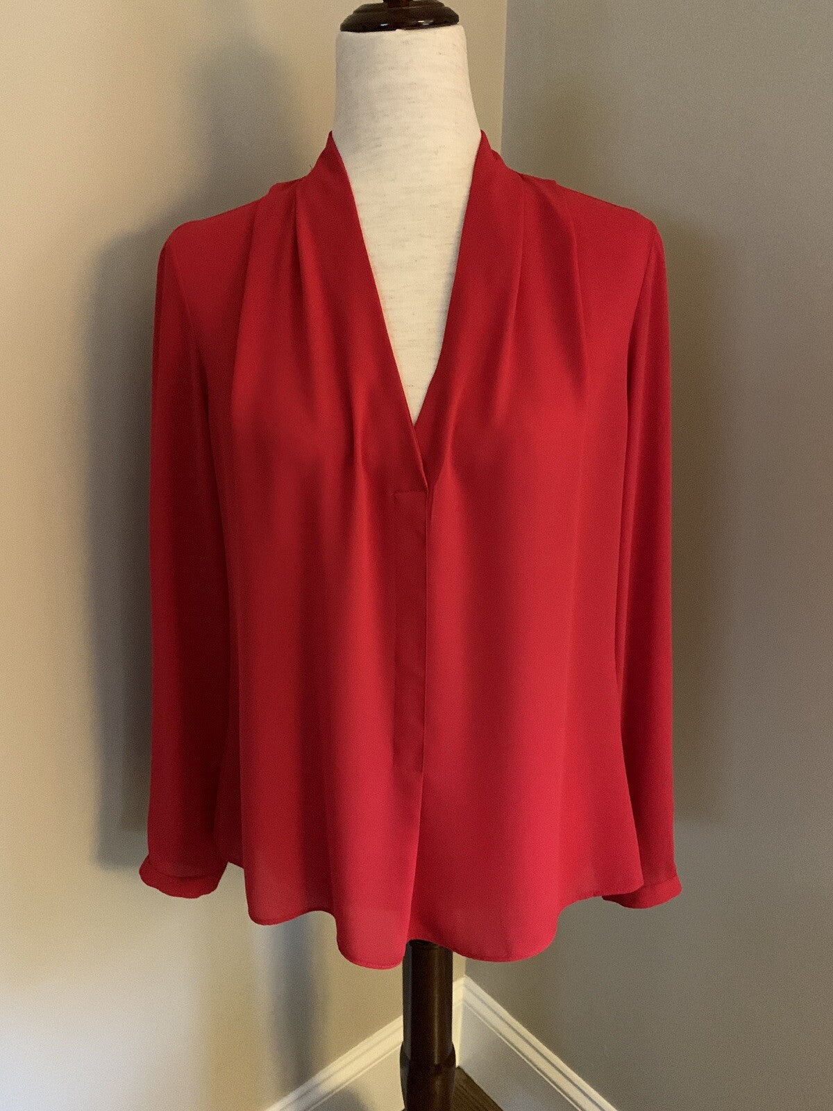 ROSIE & OLIVE Pretty Red Festive Blouse, Size S0
