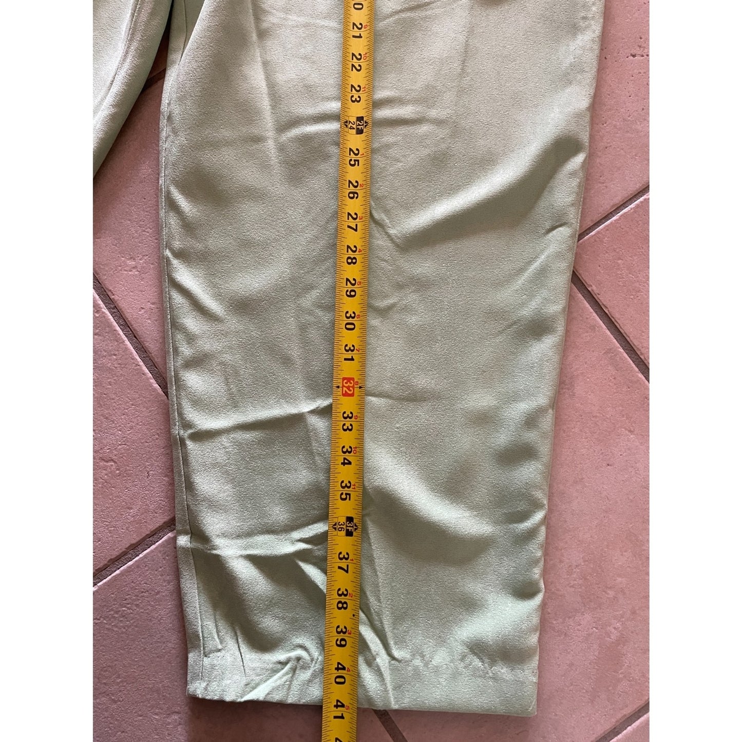 MAGGIE SWEET New Mint Green Velveteen Elastic Waist Pants, Size 3X Petite8