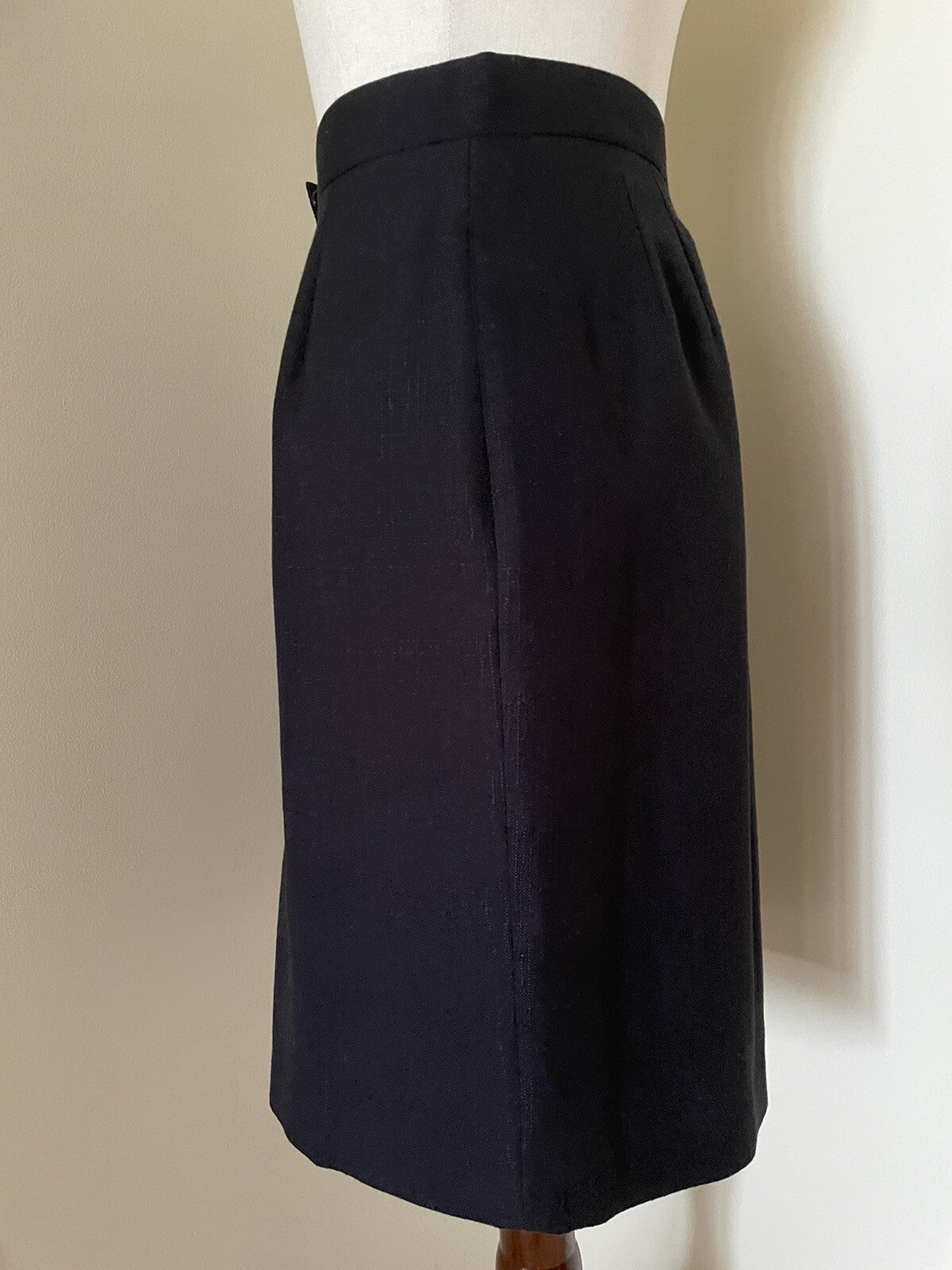 KAREN SCOTT Black Pencil Skirt w/Pockets, Size 6P1