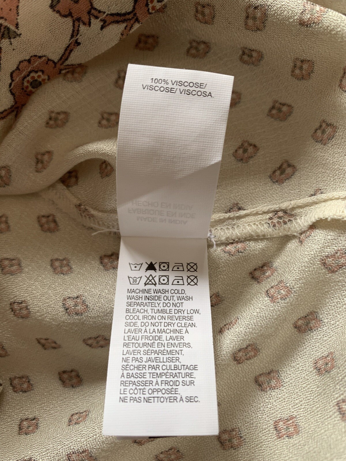 LUCKY BRAND Peasant Print Pullover Blouse8