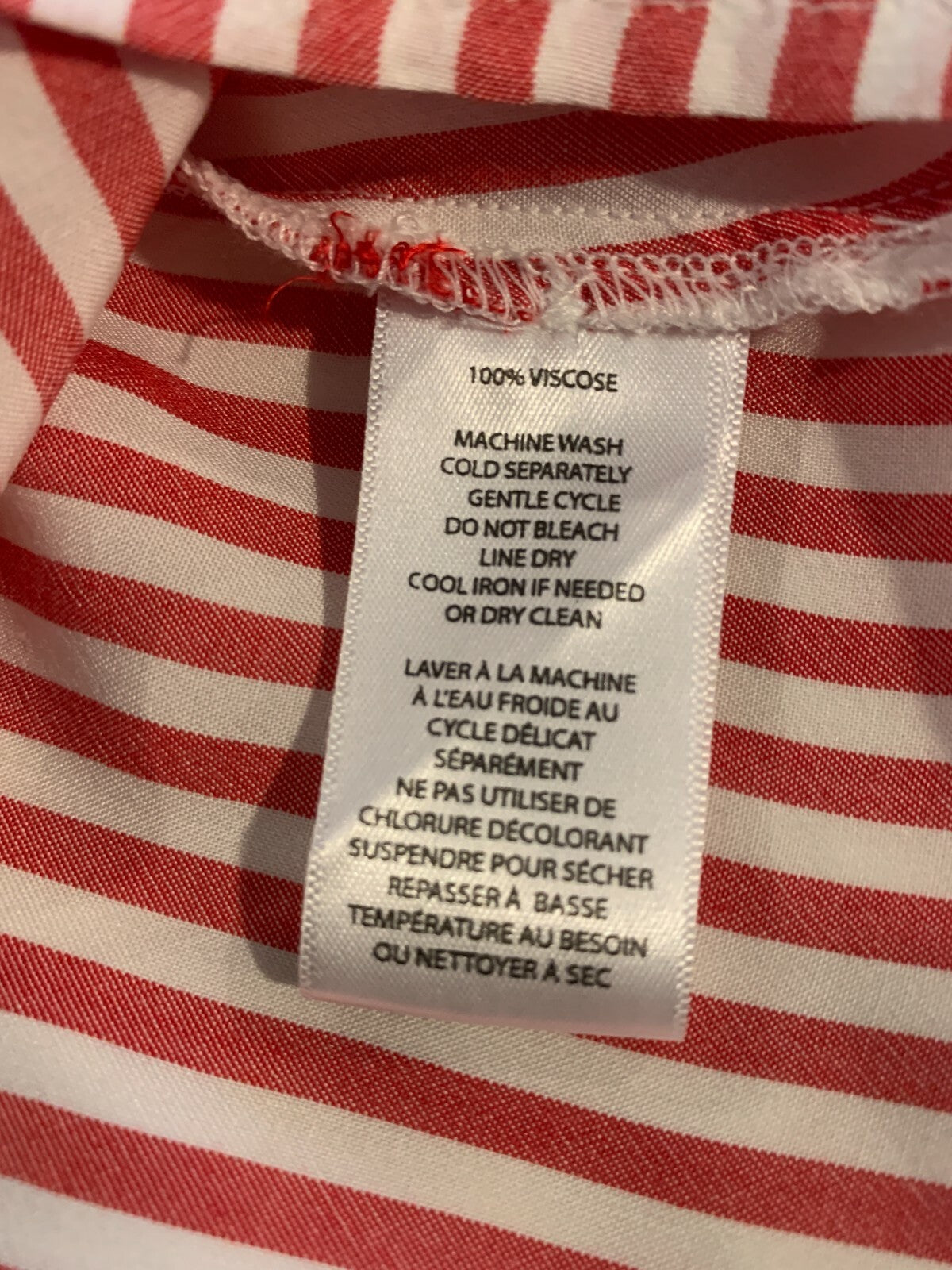 BEACHLUNCHLOUNGE COLLECTION Red/White Shirt, 100% Viscose3