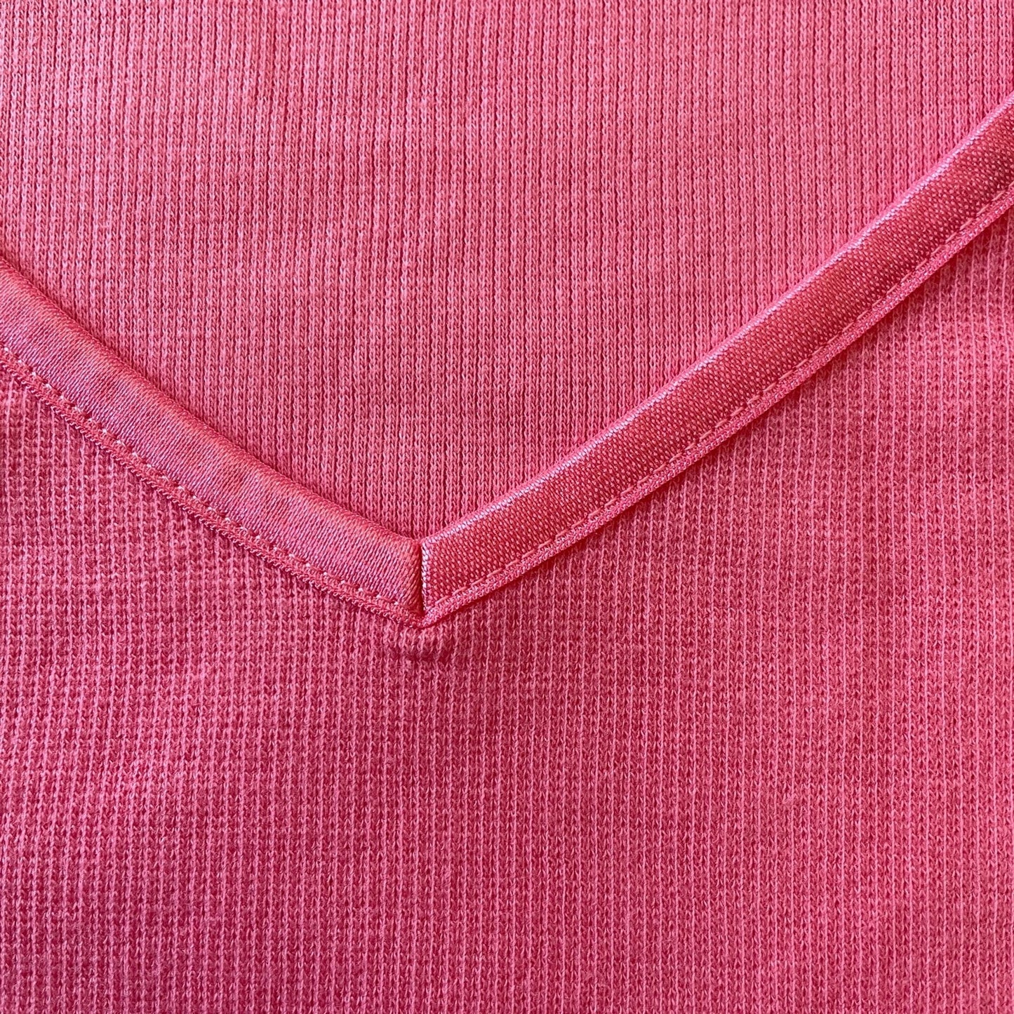 DENIM & CO New Pink 3/4 Sleeve V-Neck Sweater, Size 3X5