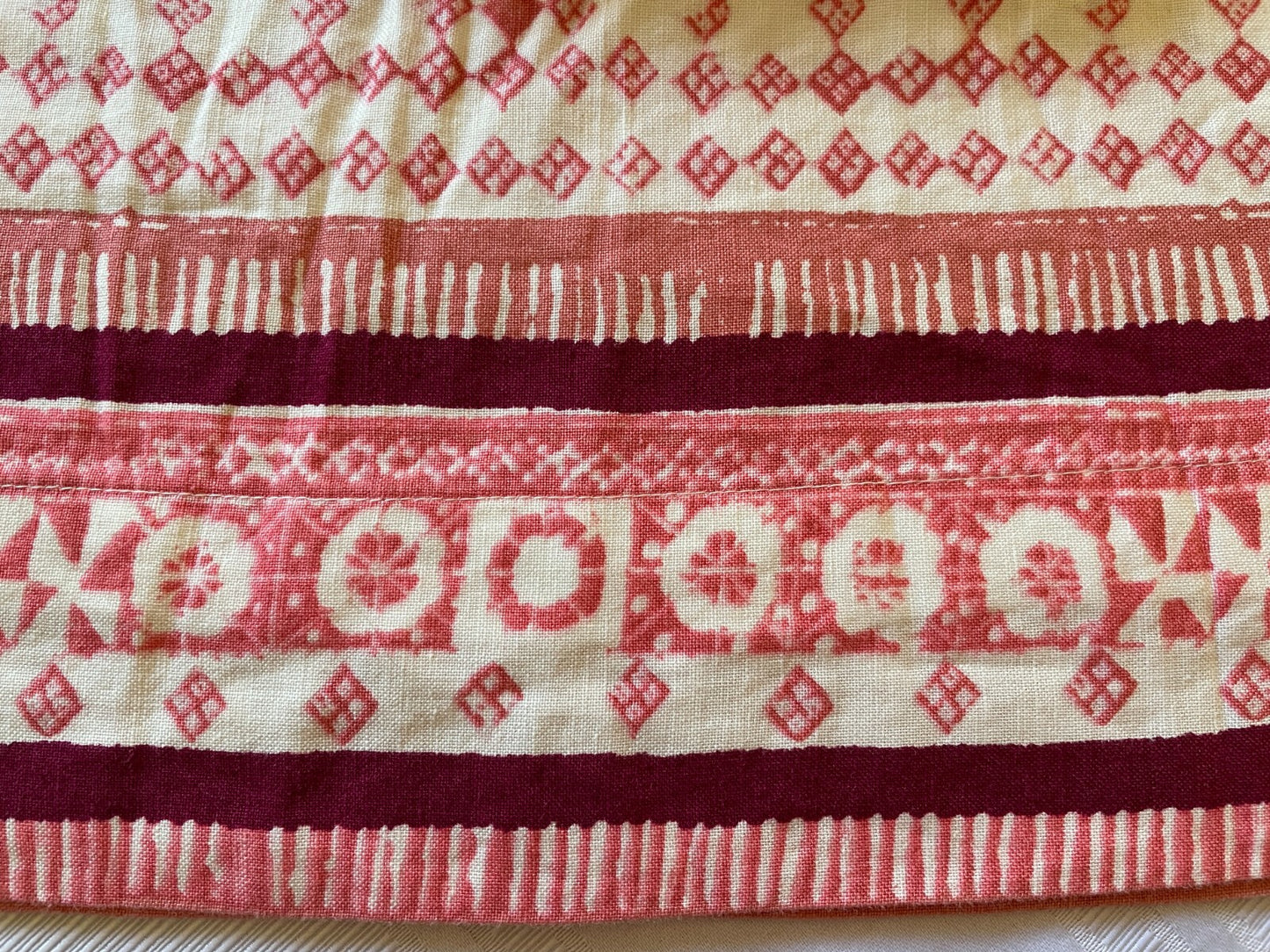 ANN TAYLOR Loft Linen and Rayon Aztec Boho Print Skirt, Size 08
