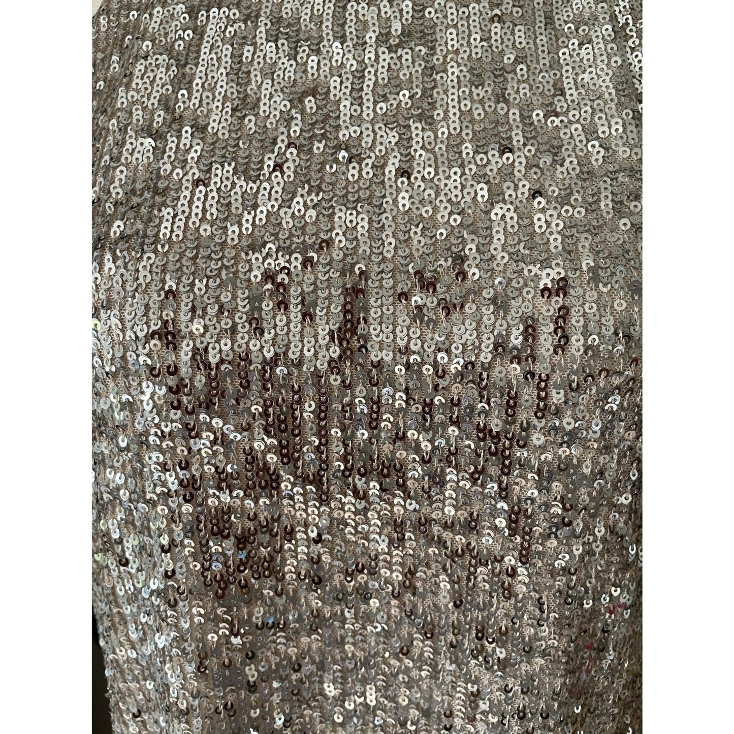 CABLE & GAUGE New Cream Sequin Sleeveless Turtleneck Halter Top, Size Small4