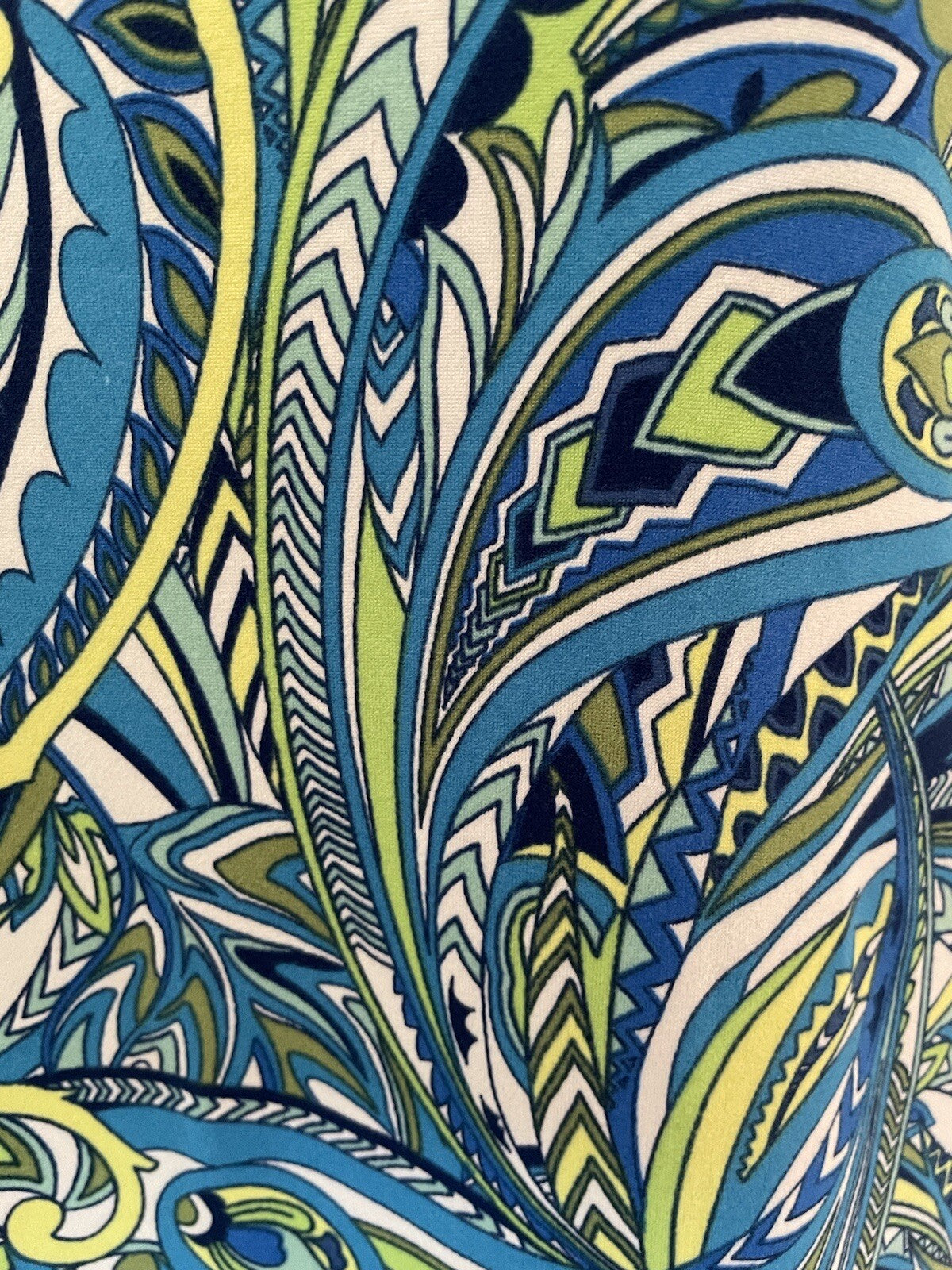 J VALDI Classy Paisley Beach Coverup, Size Small4