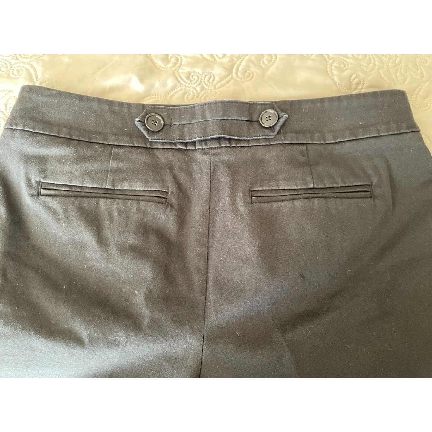 LOFT Black Chino Capri Pants, Size 4P2