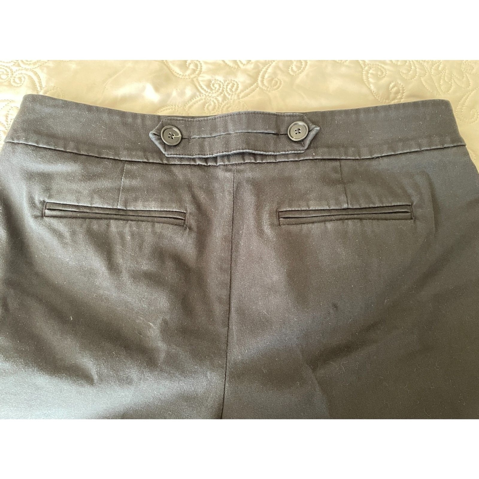 LOFT Black Chino Capri Pants, Size 4P2