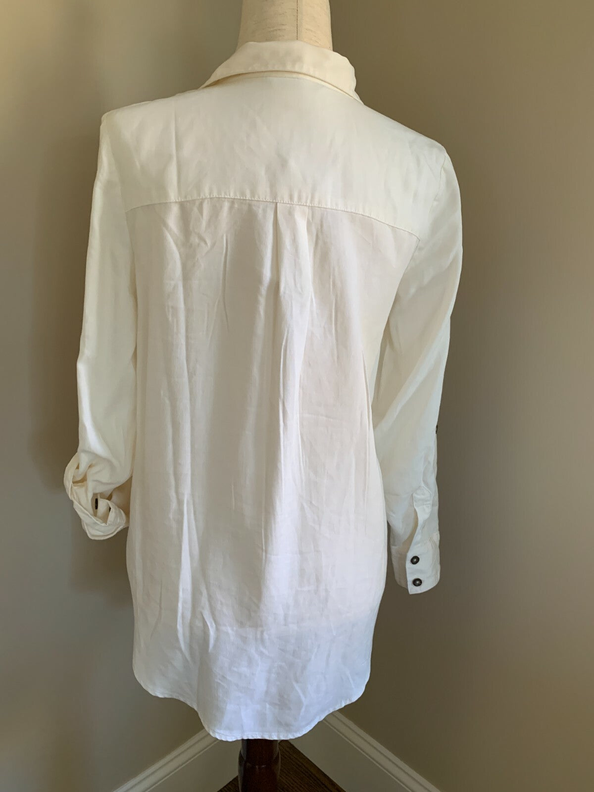 ONLY Cloud Dancer Cream Long Sleeve Top, Sz 363