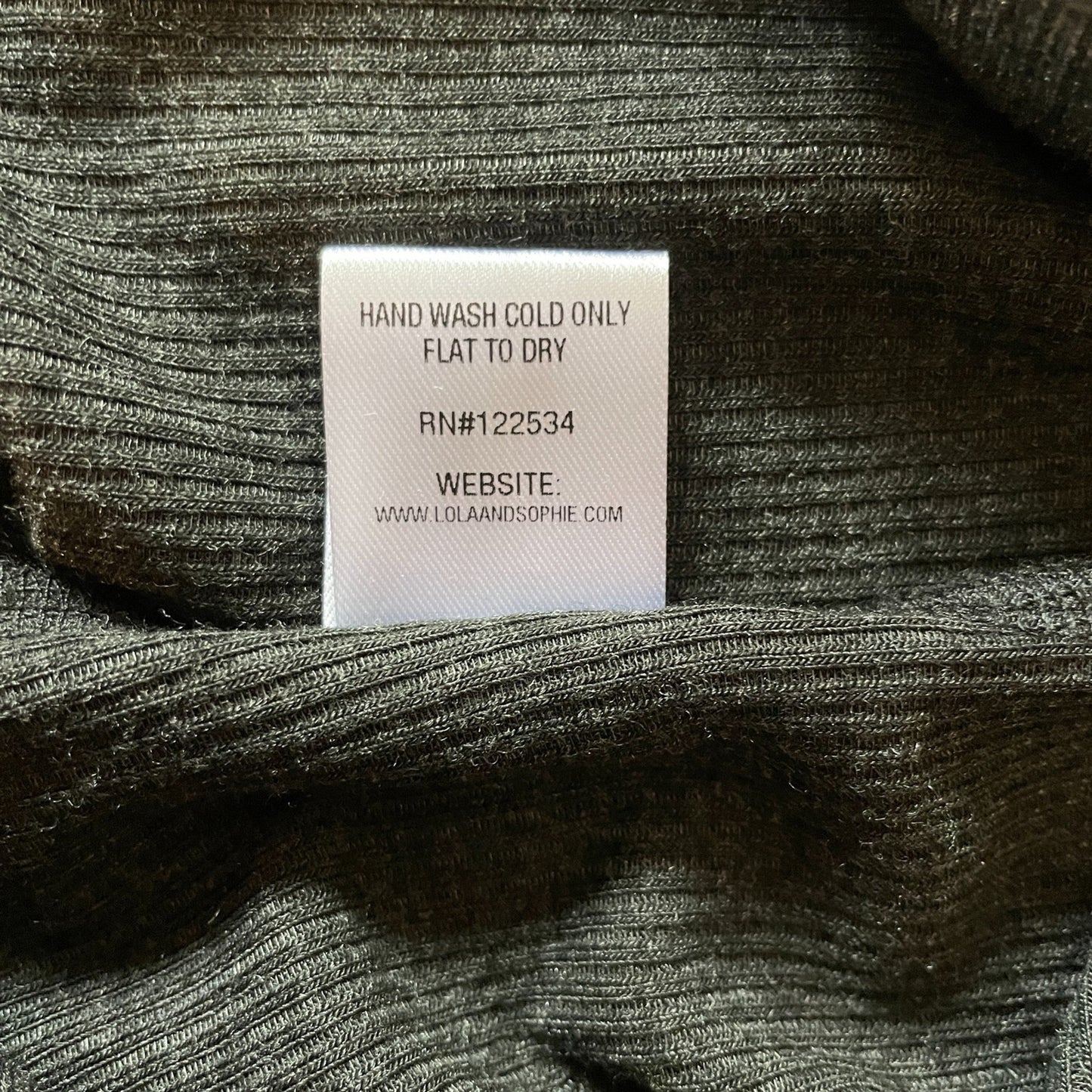 LOLA & SOPHIE New Gunmetal Metallic Pullover Sweater, 3/4 Sleeves, Size S5