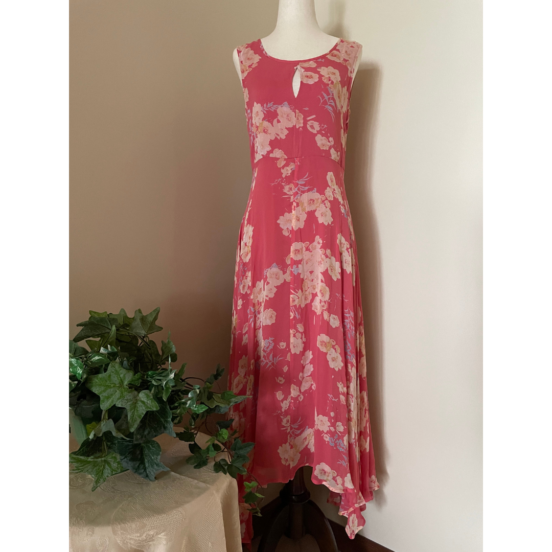 SUNDANCE Asymmetrical Sleeveless Maxi Dress, Size 2 P0