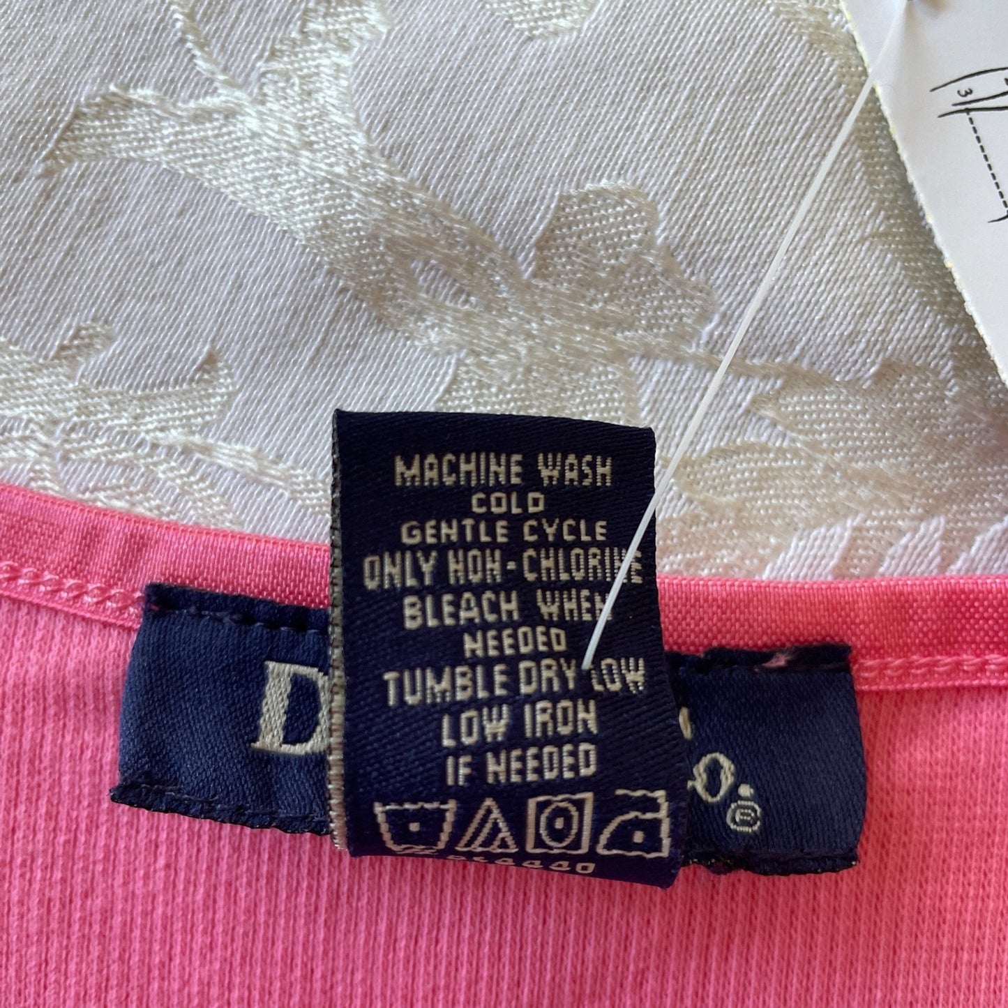 DENIM & CO New Pink 3/4 Sleeve V-Neck Sweater, Size 3X4