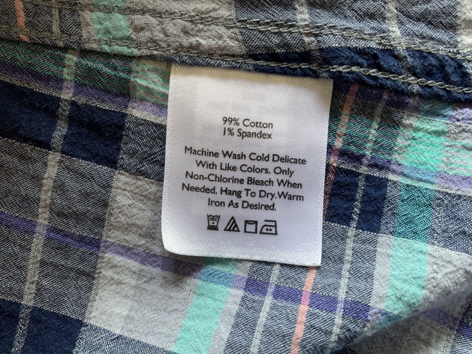 EDDIE BAUER Plaid Long Sleeve Button Down Shirt3