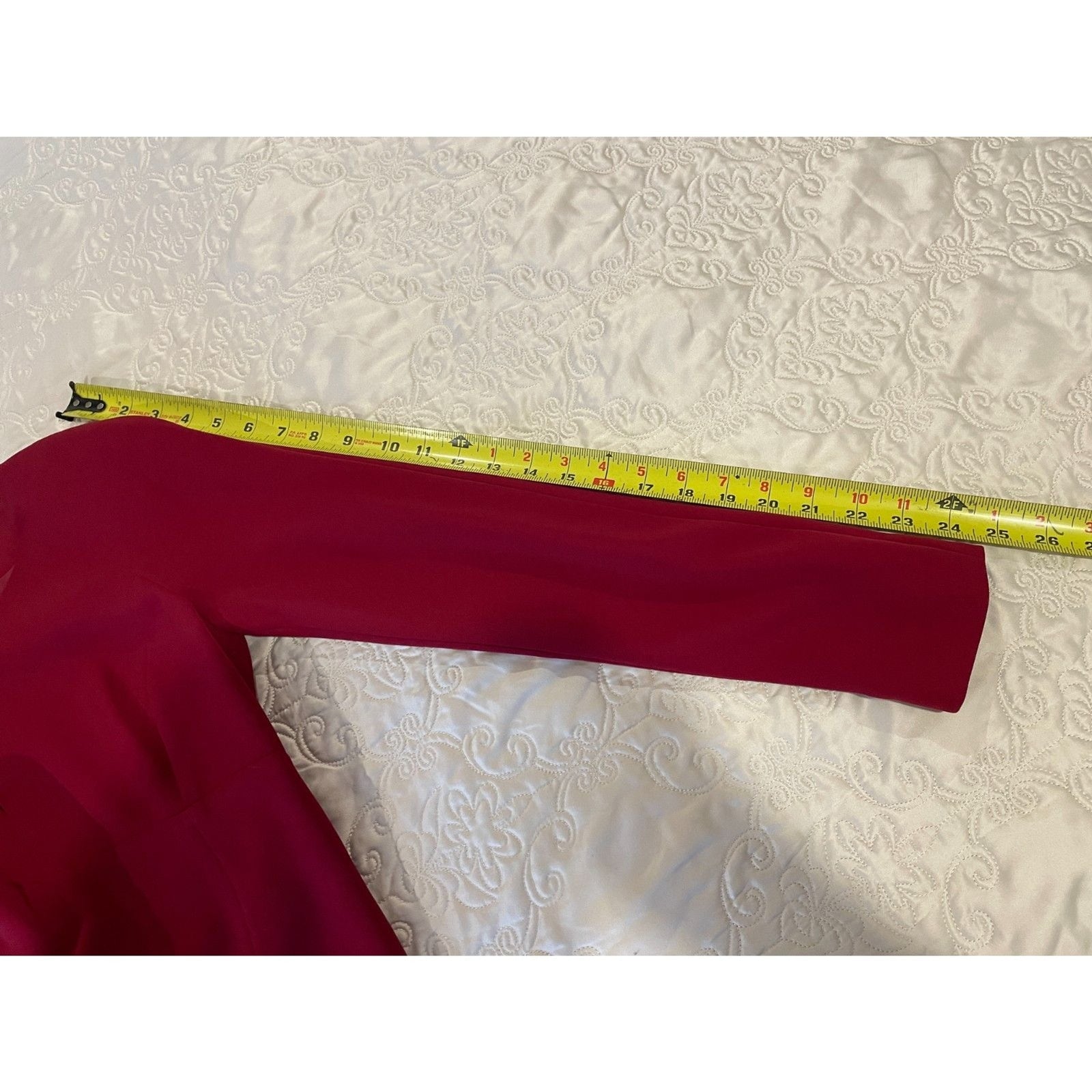TARAHI NWOT Deep Red Long Sleeve Fitted Pencil Dress, Size 615