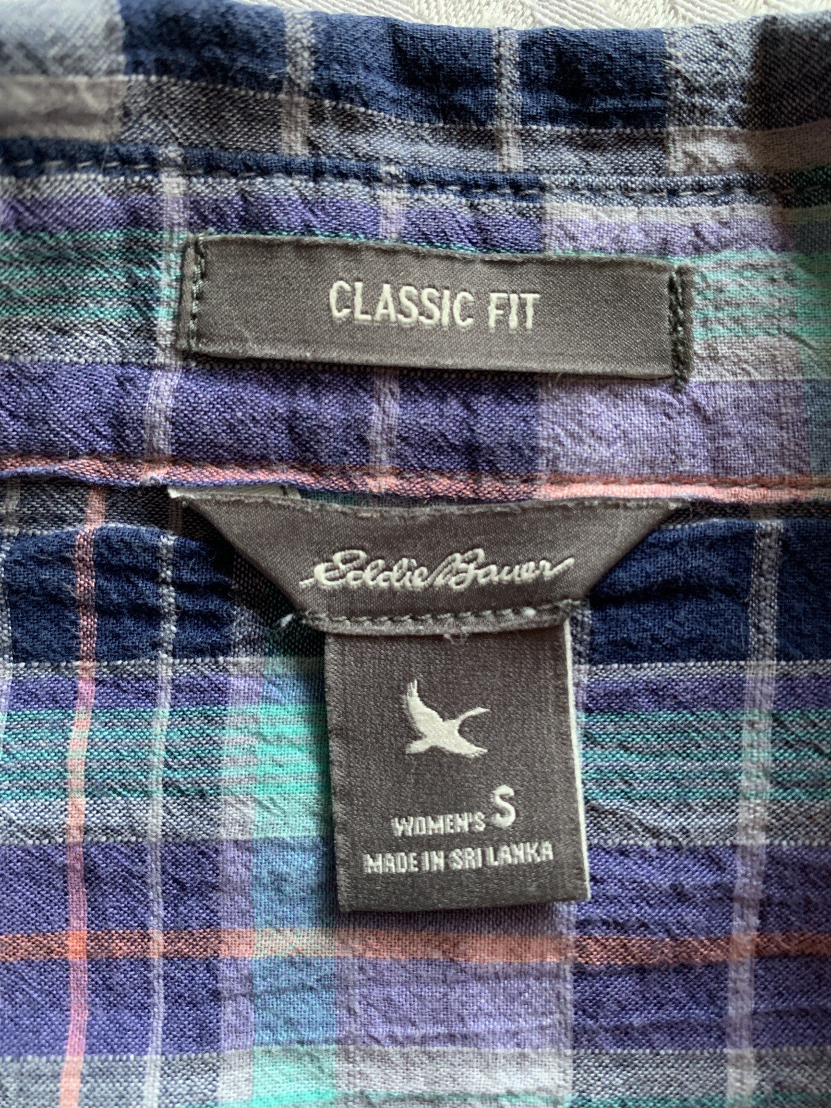 EDDIE BAUER Plaid Long Sleeve Button Down Shirt2