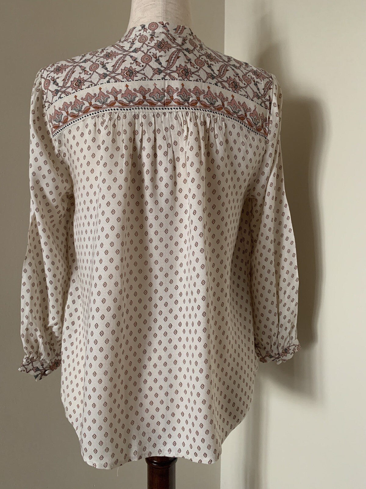 LUCKY BRAND Peasant Print Pullover Blouse3