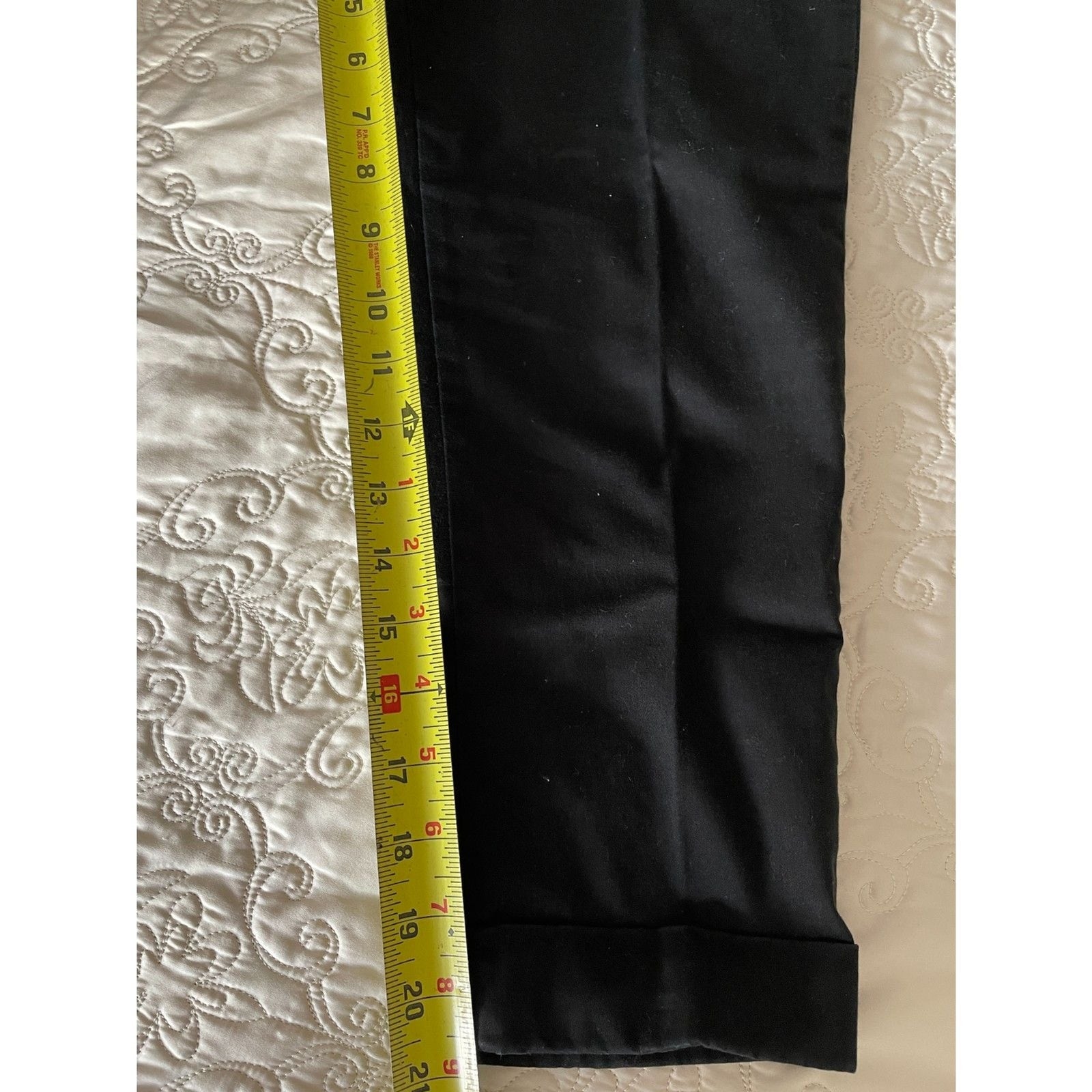 LOFT Black Chino Capri Pants, Size 4P8