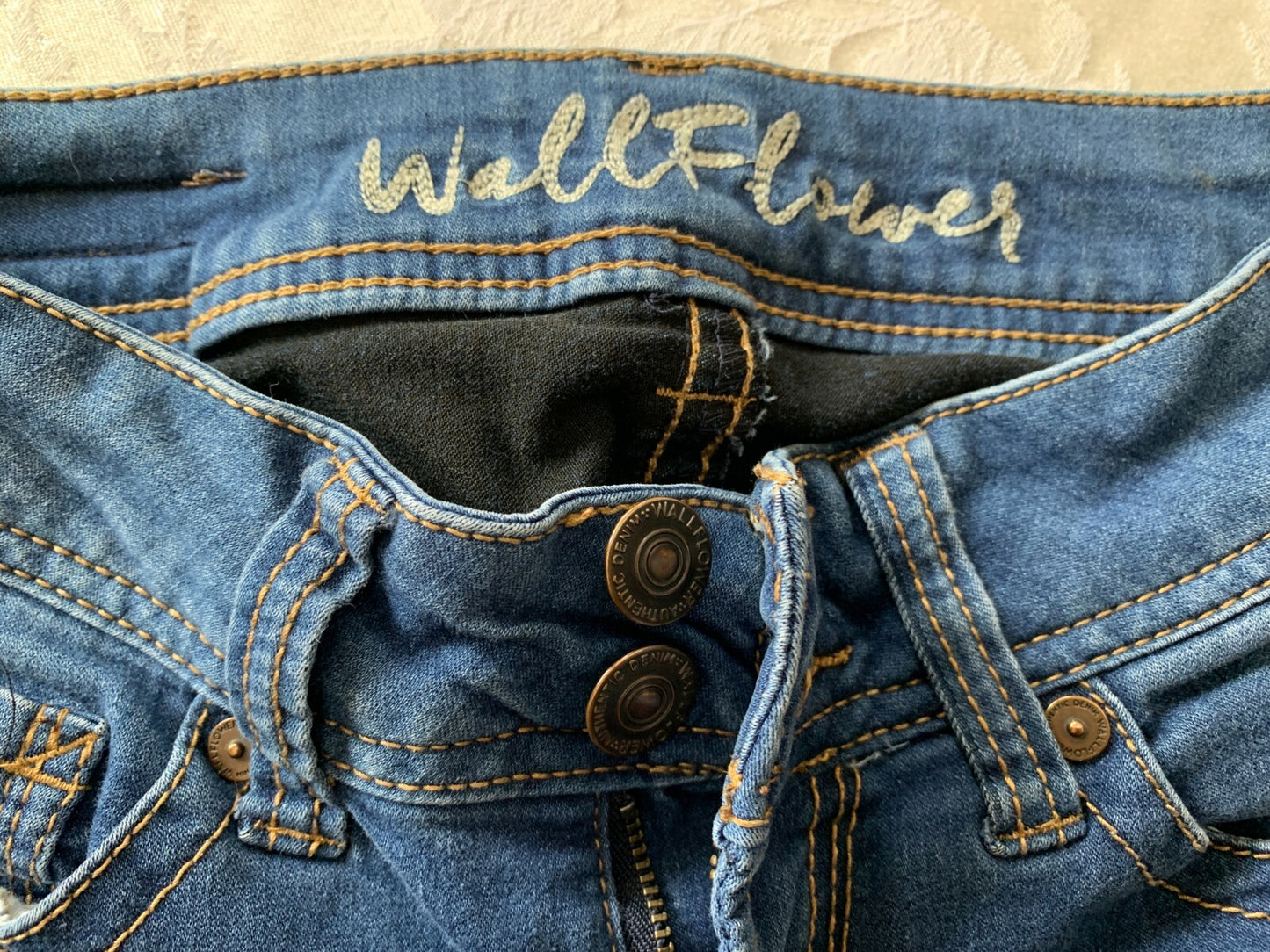 WALLFLOWER Skinny Blue Jeans, Size 01