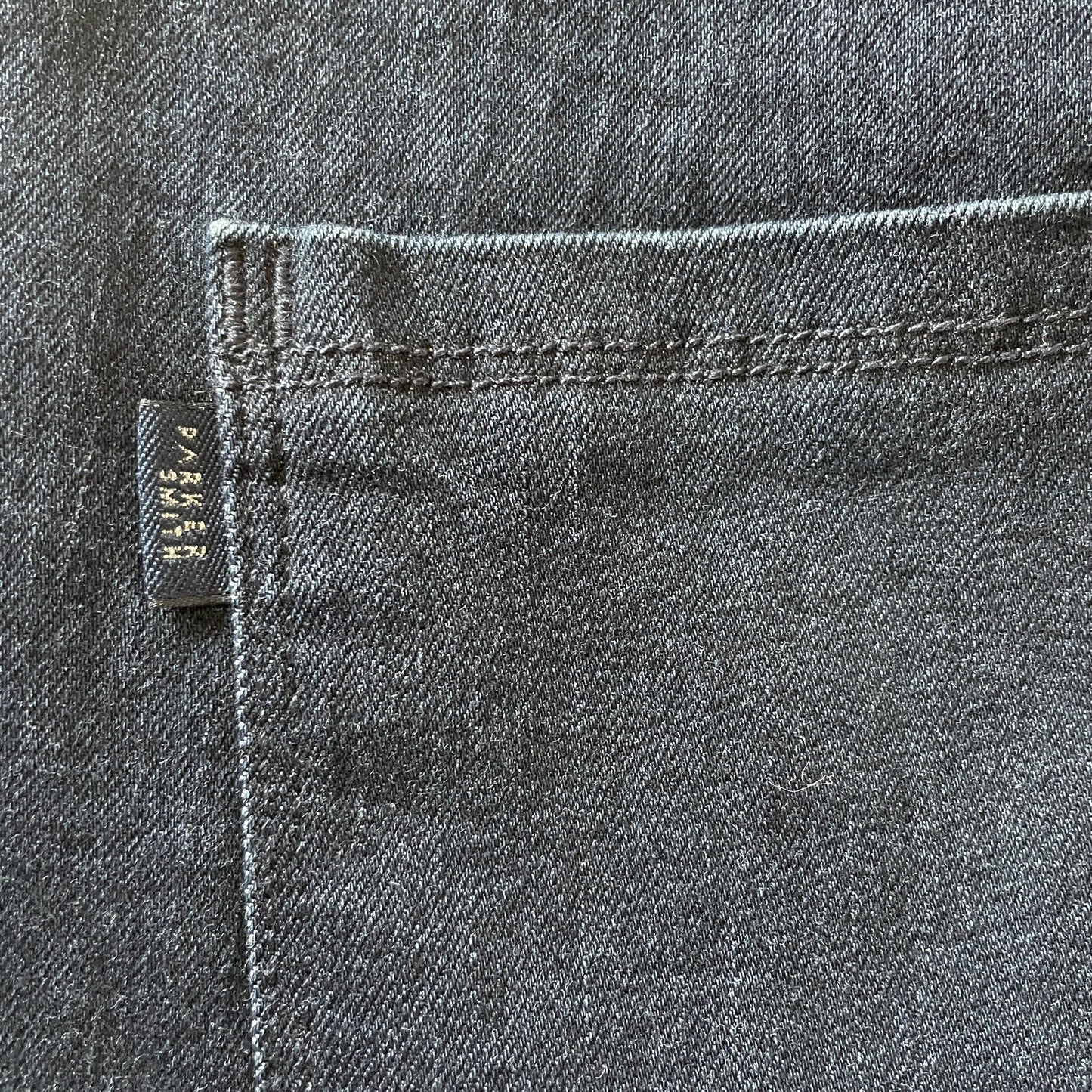 PARKER SMITH New Peek-a-Boo Red, White, Blue Stripe, Dark Blue Jeans, Size 297