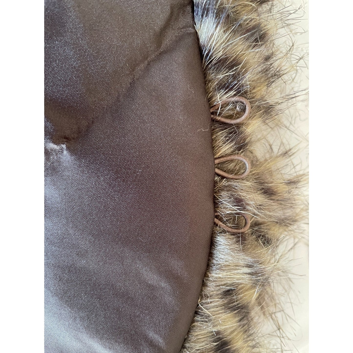 RANDOLPH DUKE Faux Fur Removable Stole Collar, Brown & Cream9