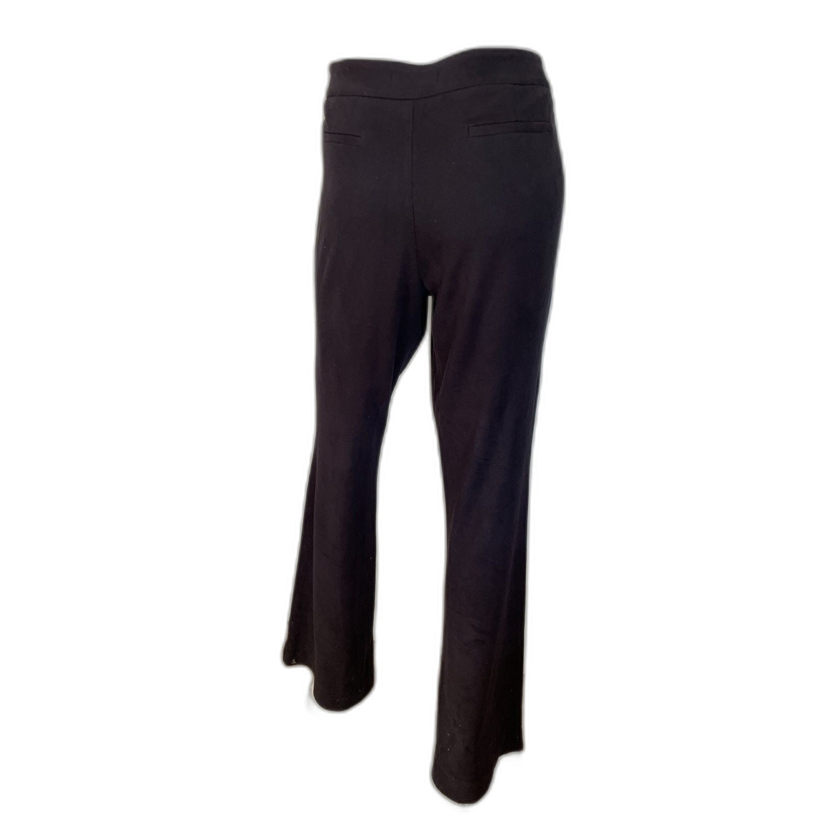LEVEL 99 Black Faux Suede Wide Leg Pants, Size 292