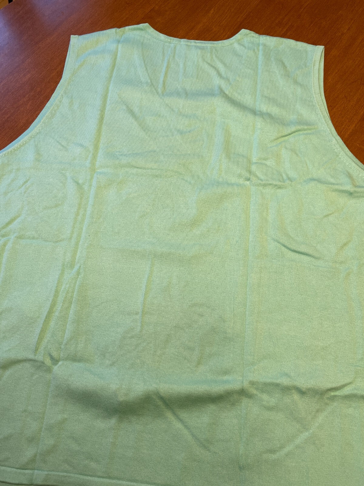 MAGGIE SWEET New 100% Cotton Embroidered Green Palm Trees Knit Tank, Size 4X4