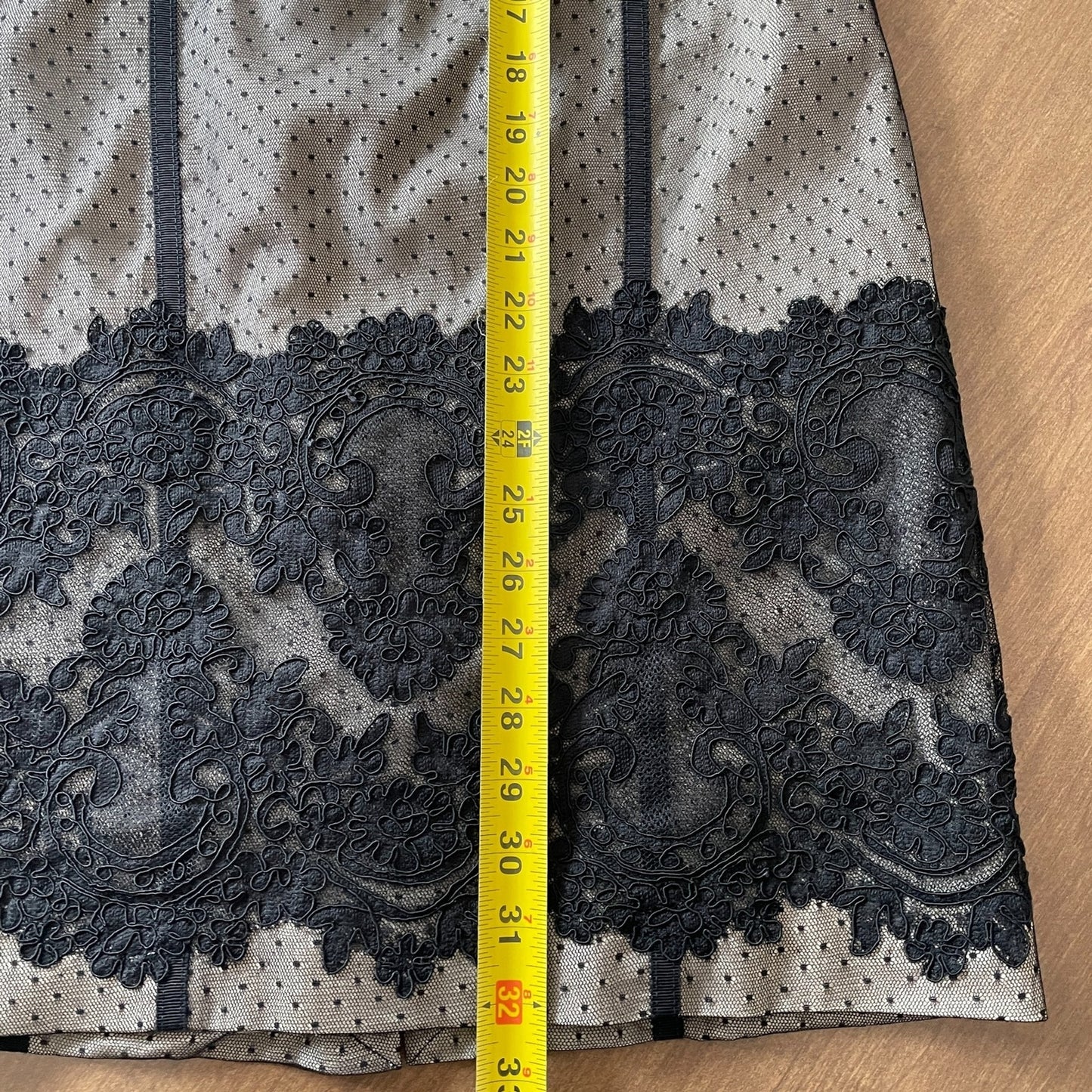 KAREN MILLEN New Black Lace Corset Halter Dress, Size 812